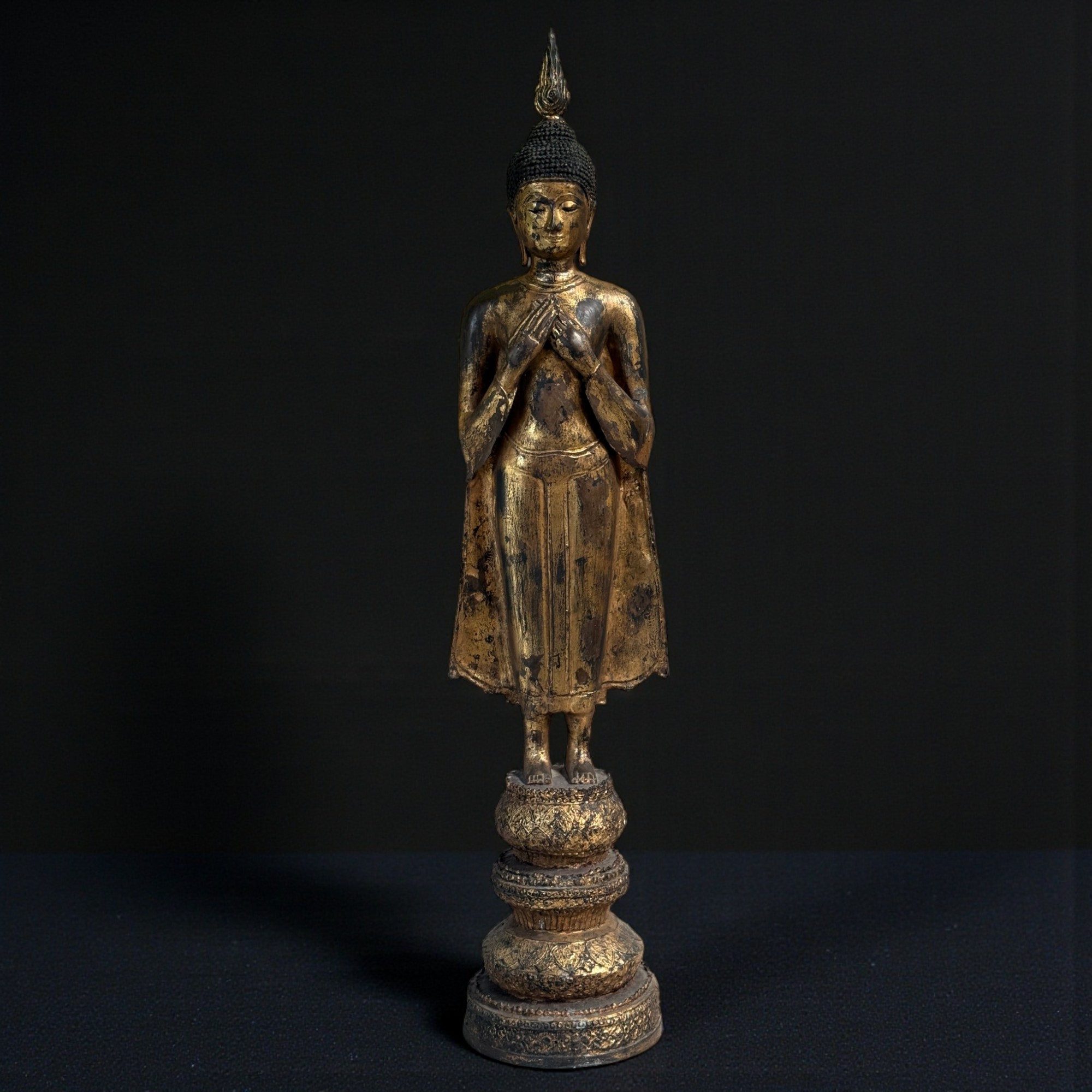 Asien LifeStyle Buddhafigur Wochentags Buddha Freitag Thailand Bronze Statue 105cm groß
