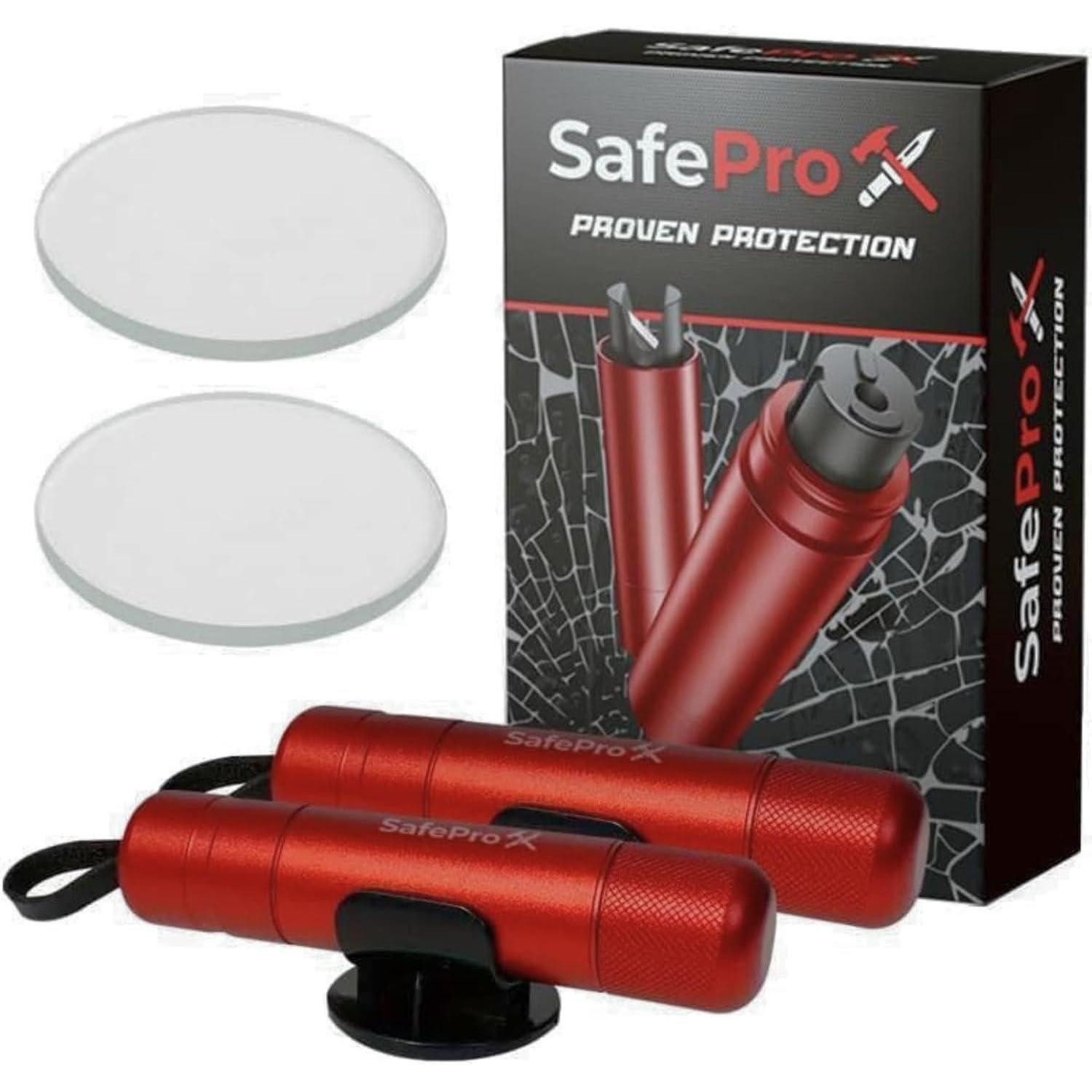 LuxusKollektion KFZ-Verbandkasten Notfallhammer Auto Gurtschneider Glasbrecher Sicherheit 2er-Pack
