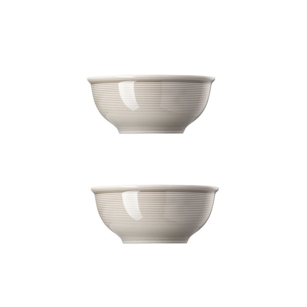 Thomas Porzellan Müslischale Thomas Trend Colour Moon Grey Müslischale Ø 16 cm 2er Set, Porzellan, (Set)