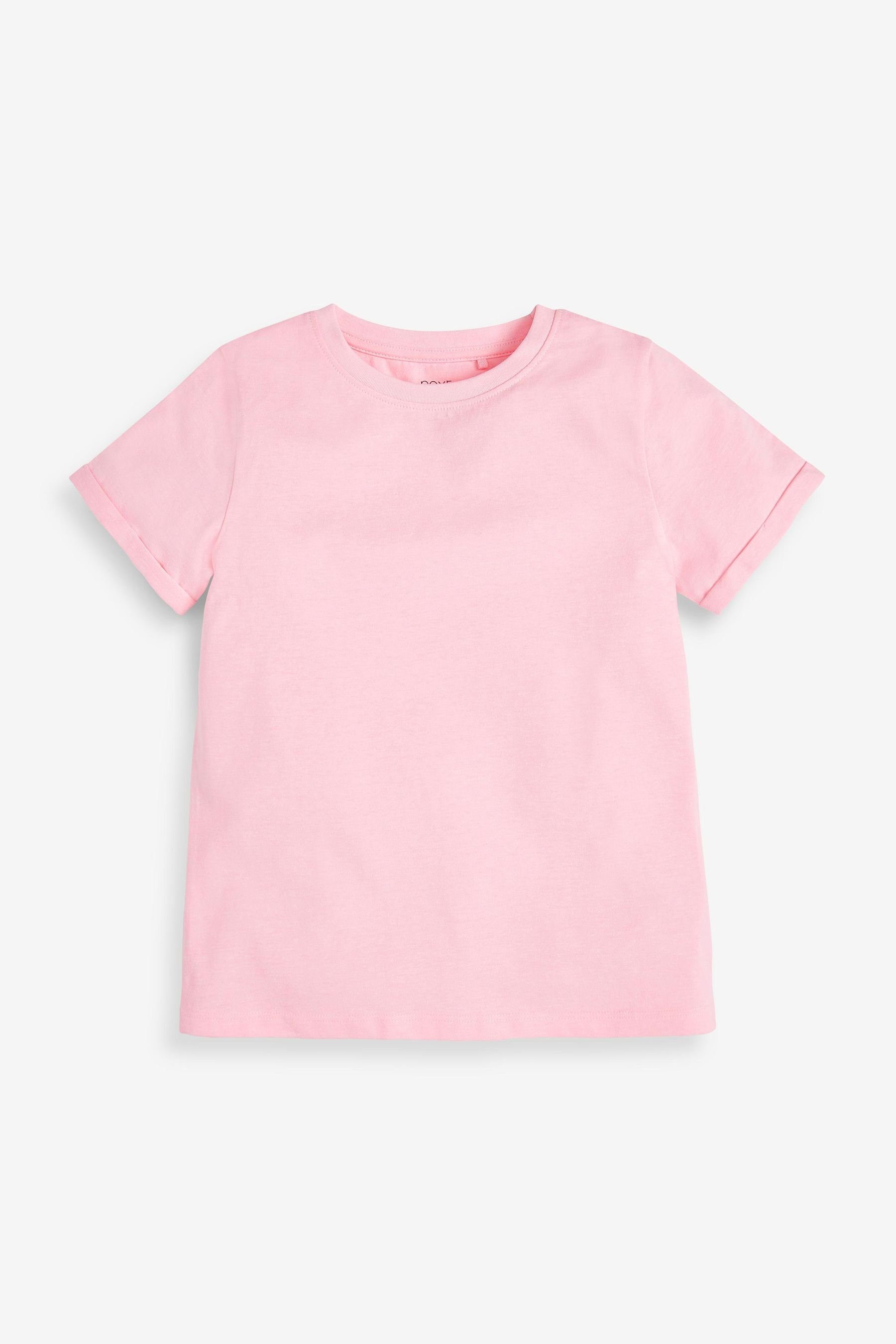 in (7-tlg) Einfarbige T-Shirt T-Shirts 7er-Pack Next Pastelltönen,