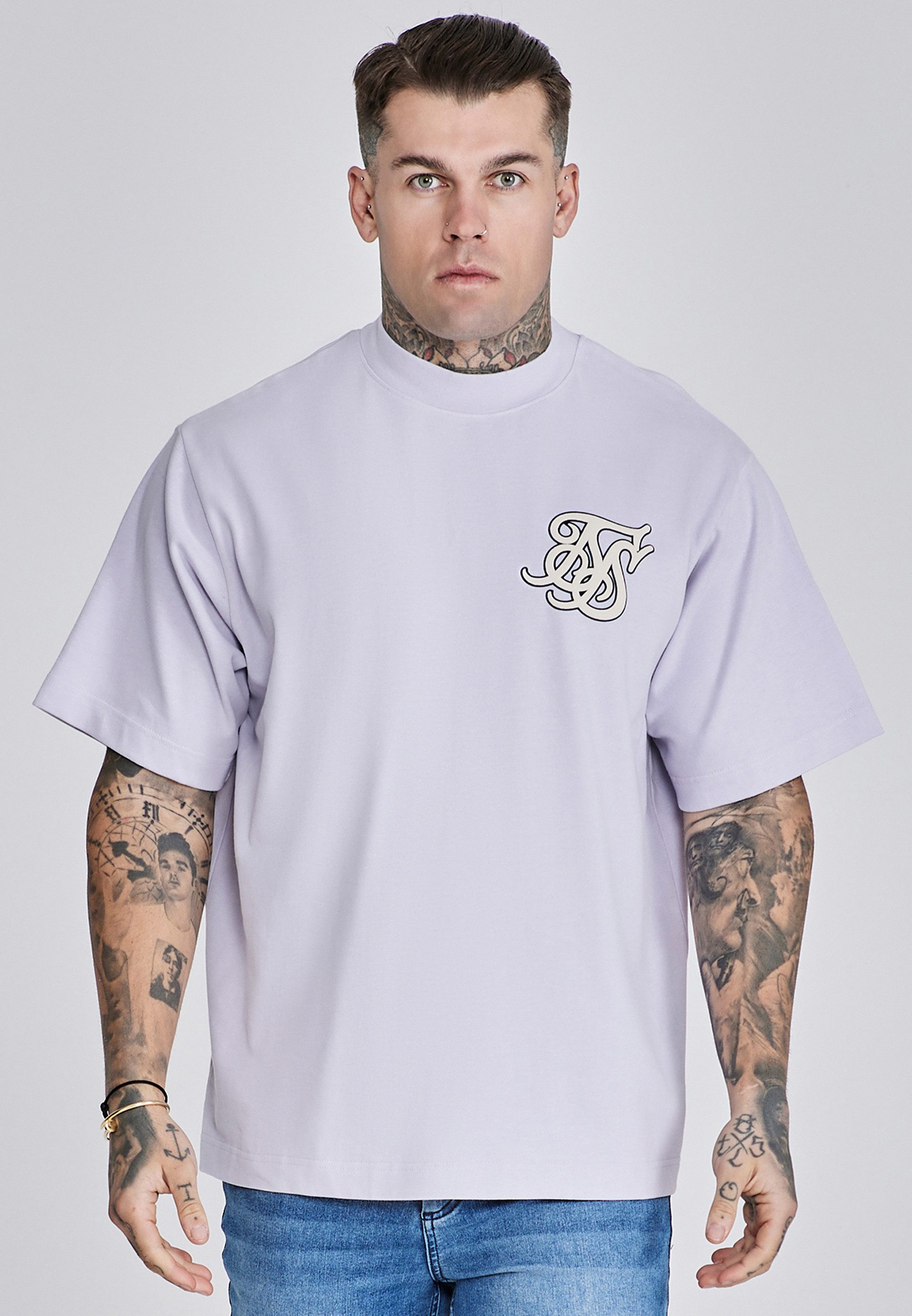 T-Shirt SikSilk Herren Oversized T-Shirt
