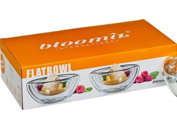 Bloomix Thermoschüssel Flatbowl Grande, Glas, (Set, 4-tlg), für Speisen