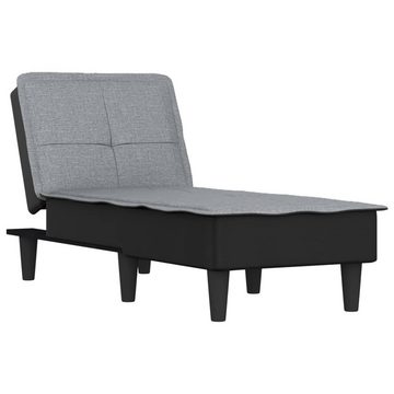 vidaXL Chaiselongue Chaiselongue Hellgrau Stoff, 1 Teile