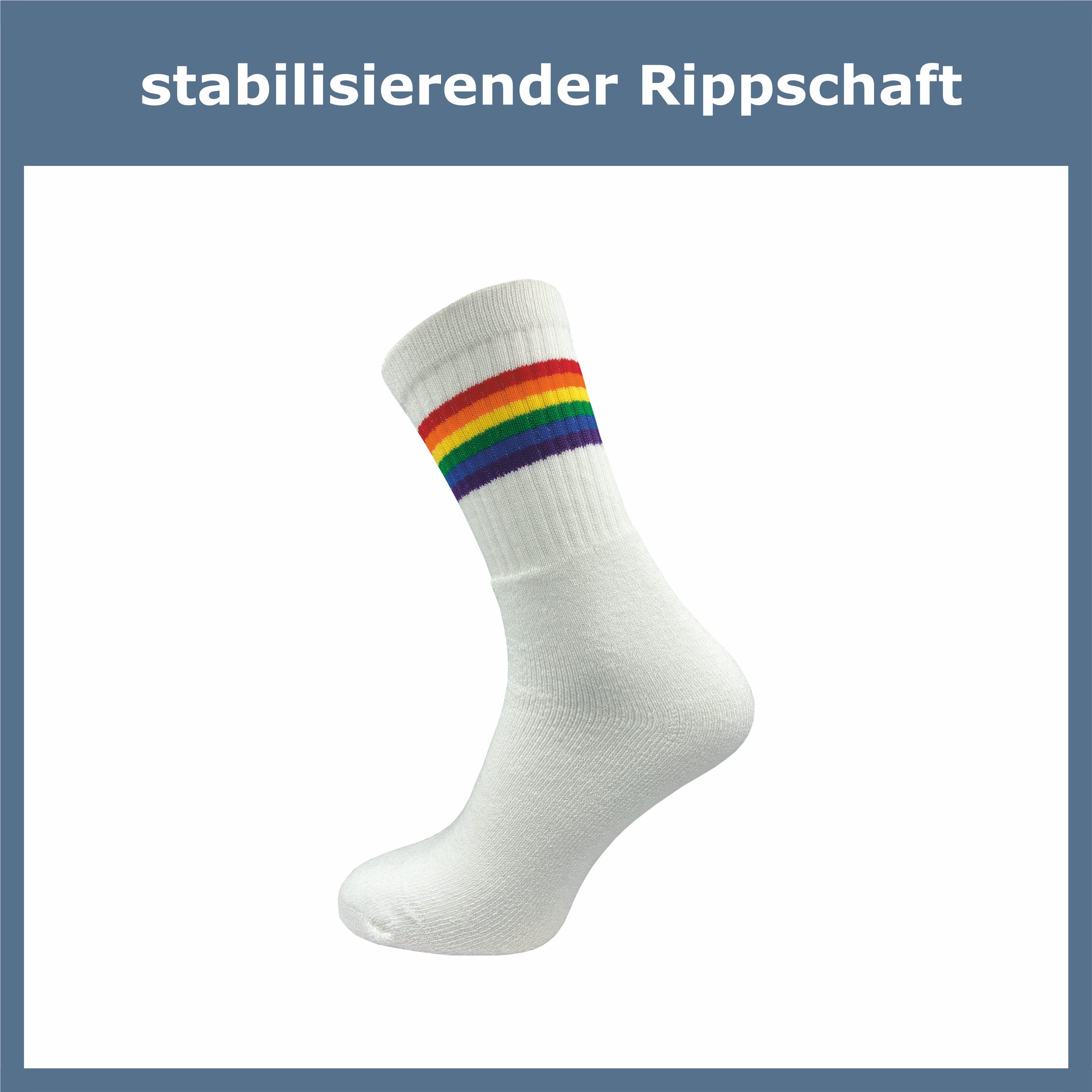 GAWILO Socken mit Regenbogen Flagge, Pride- & LGBTQ Statement (6 Paar) Zeigen Sie Ihren Support der LGBTQ Community