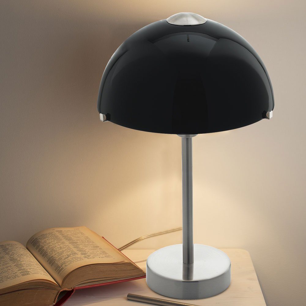 EGLO Tischleuchte, Leuchtmittel nicht inklusive, Keramik Tisch Lampe Wohn Arbeits Zimmer Lese Leuchte Kabel Schalter