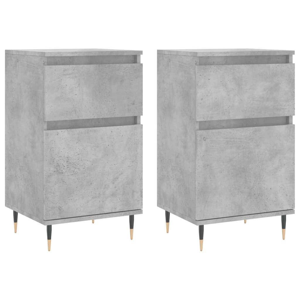 vidaXL Sideboard Sideboards 2 Stk. Betongrau günstig online kaufen
