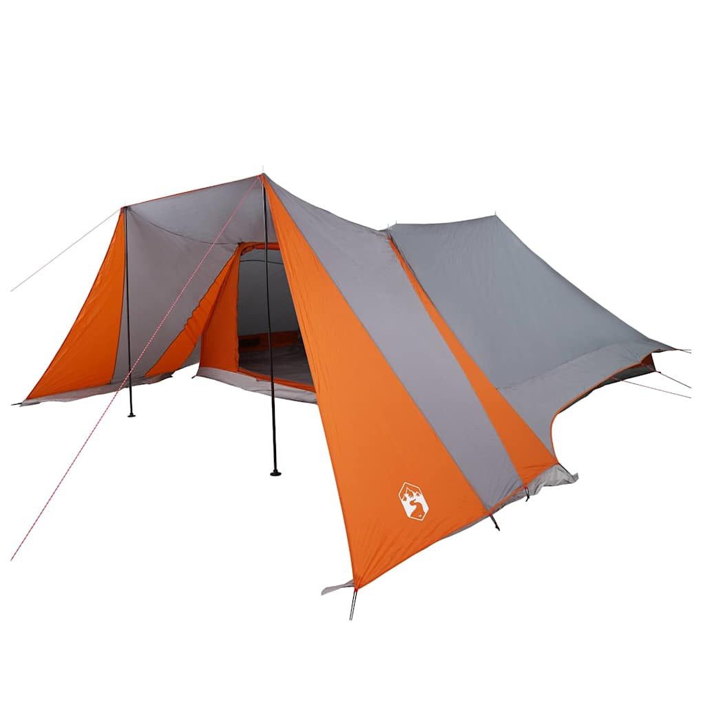 furnicato Faltzelt Familien-Tipi-Zelt 660x456x200 cm in Grau und Orange, (1 tlg)
