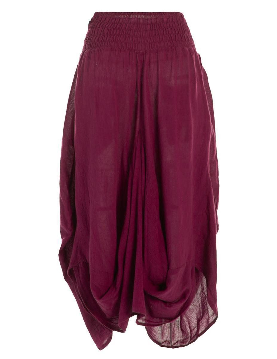 Vishes Maxirock Knöchel-Langer Luftiger Damen Sommer-Rock Einfarbig Sommerr günstig online kaufen