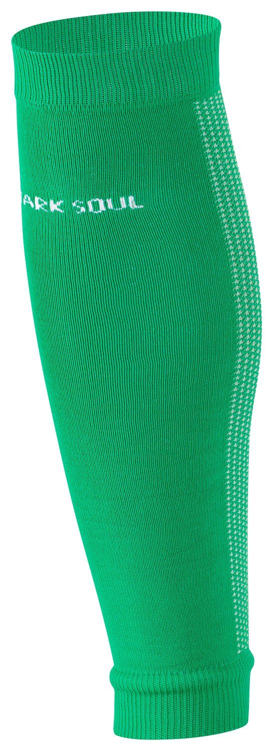 Stark Soul® Fußballstutzen Stutzen ohne Fuss - Sleeve/ Tube, Sportstutzen, Fussballstutzen (1 Paar) Grün
