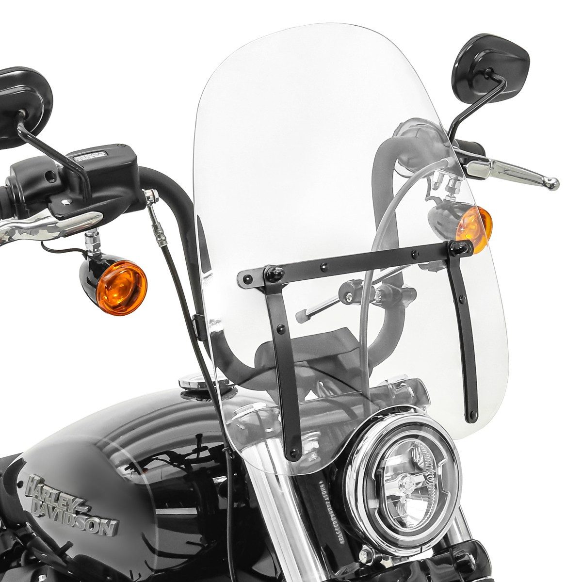 Craftride Motorradhelm-Visier Windschild für Yamaha XV 750 / 535 / 250 Virago CW1B