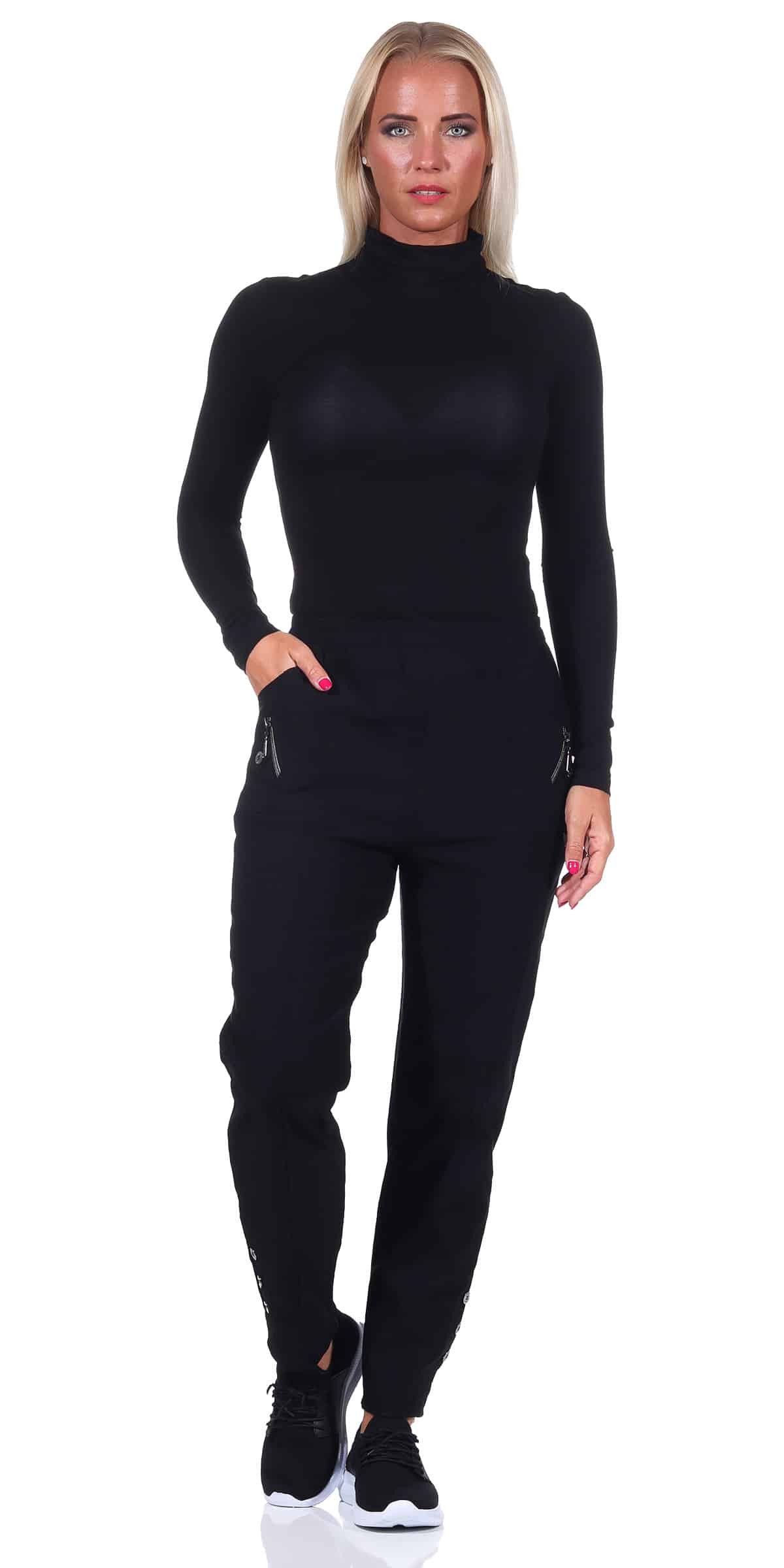 Cherry Berry Thermohose Schlupfhose für Damen Übergangshose mit leichtem Thermofleece auch große Größen erhältlich, Innenfleece