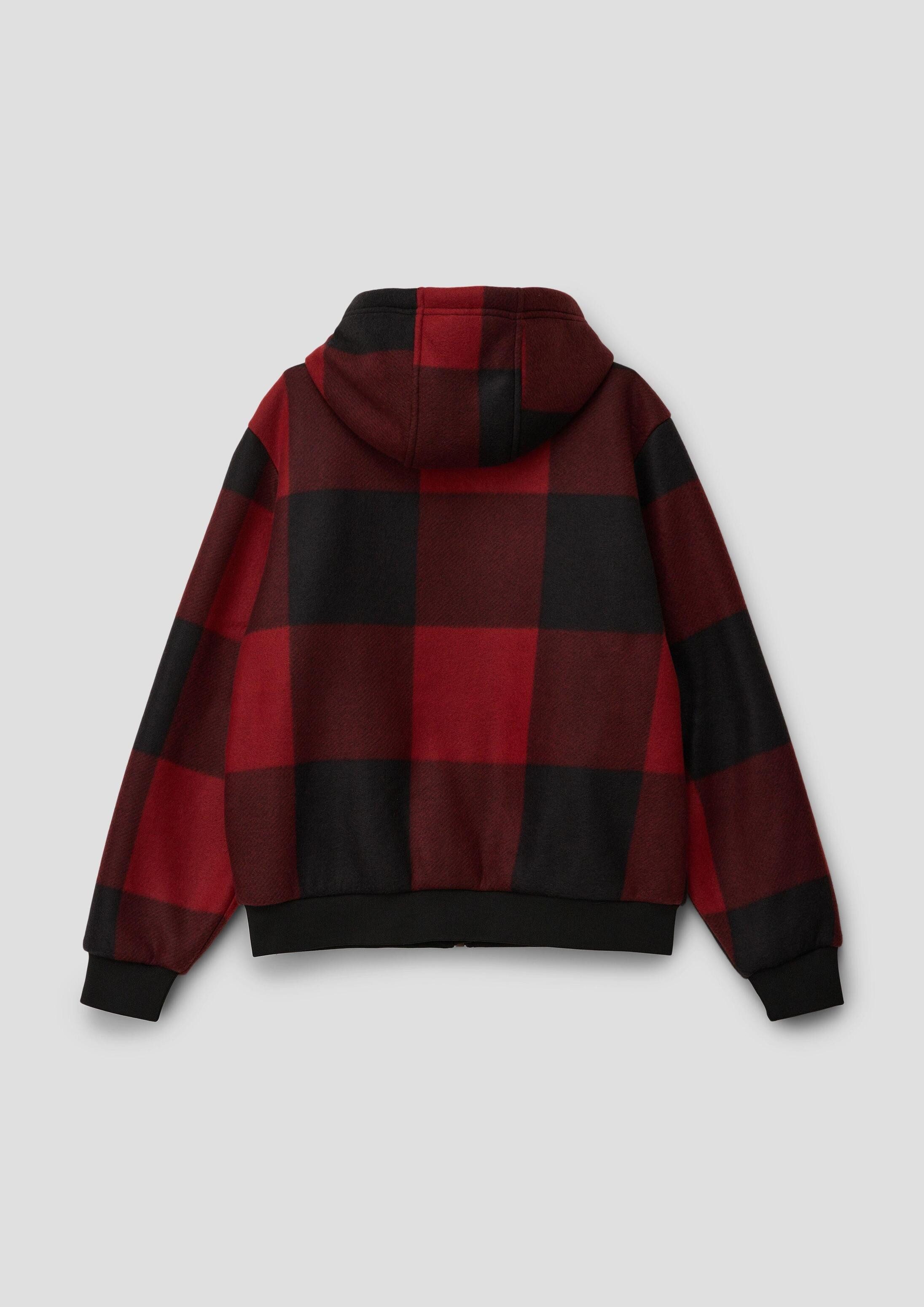 s.Oliver Funktionsjacke Indoor-Jacke Kapuzenjacke mit Teddy-Futter