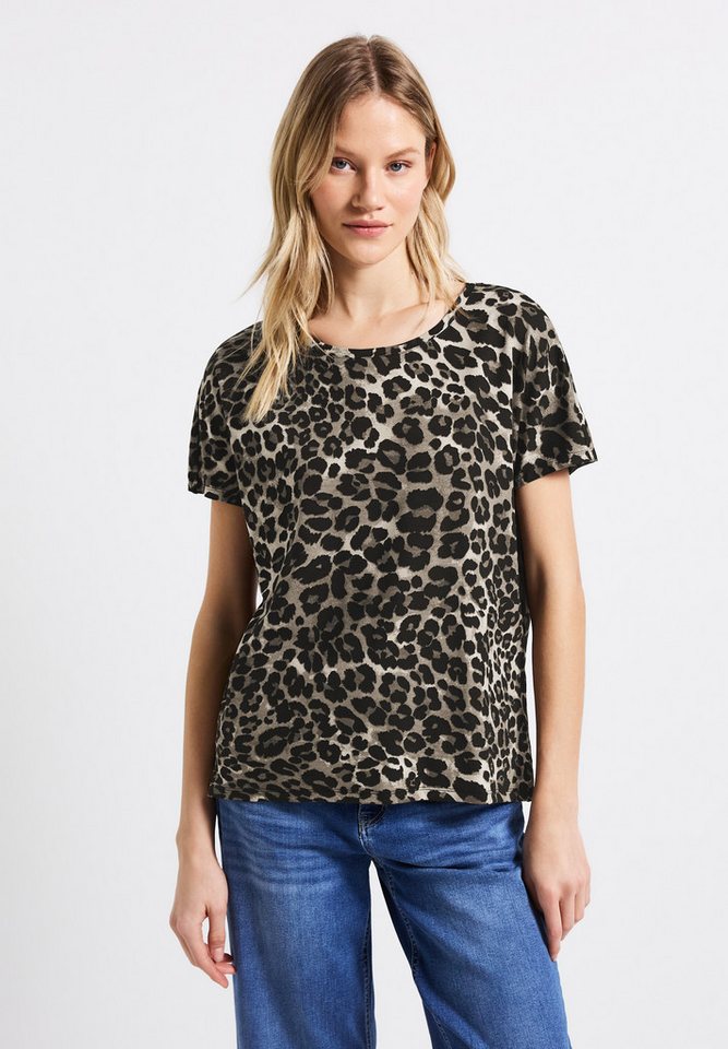 STREET ONE T-Shirt aus softem Materialmix
