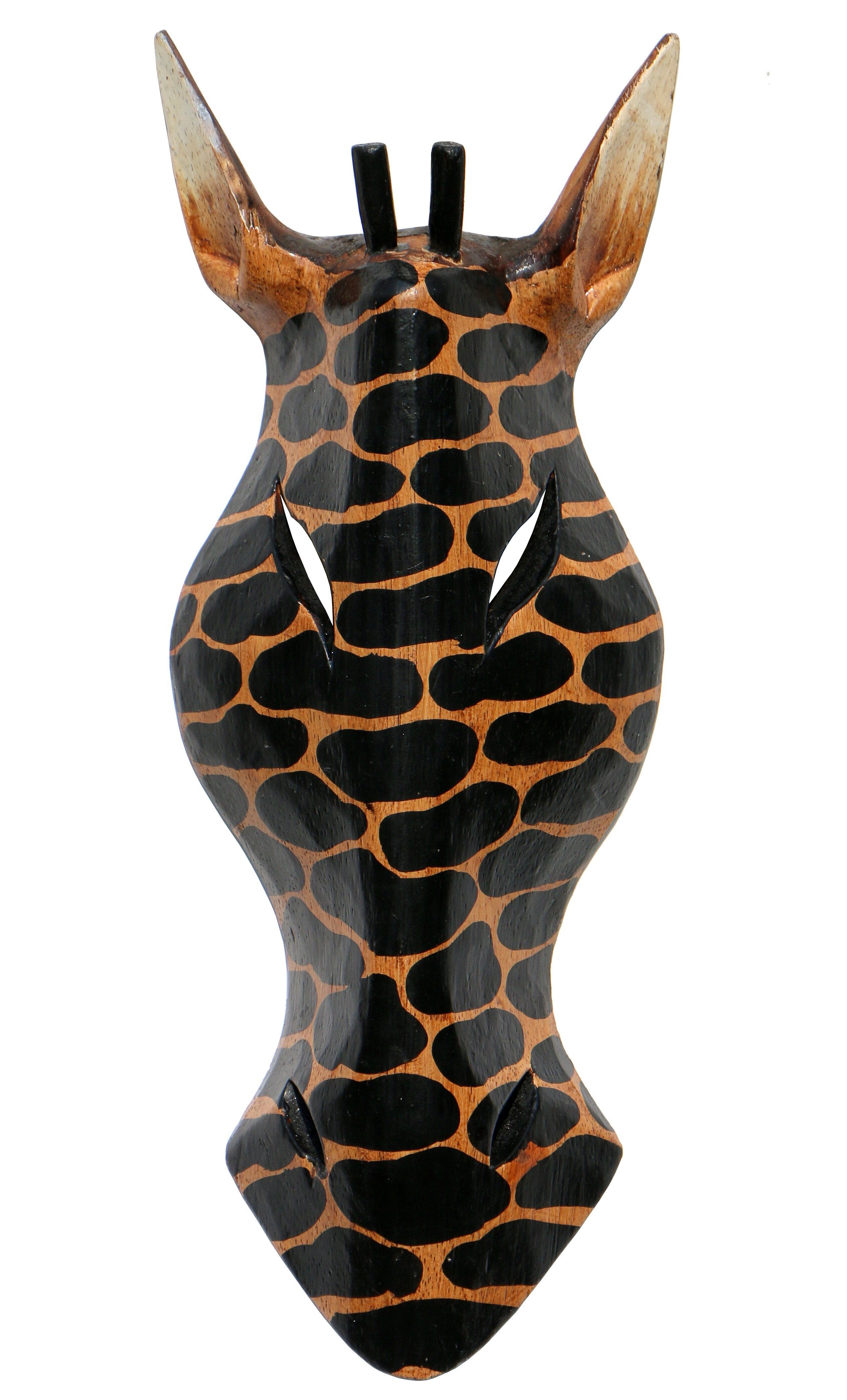Wogeka Wanddekoobjekt Wand-Maske dunkle Giraffe 30 günstig online kaufen