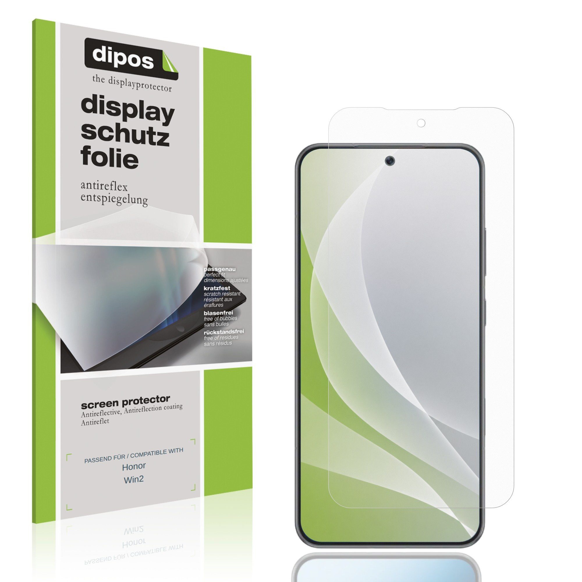 dipos Displayschutzfolie Schutzfolie für Honor Win2, 4 Stück, Displayschutz Schutz Folie Made in Germany