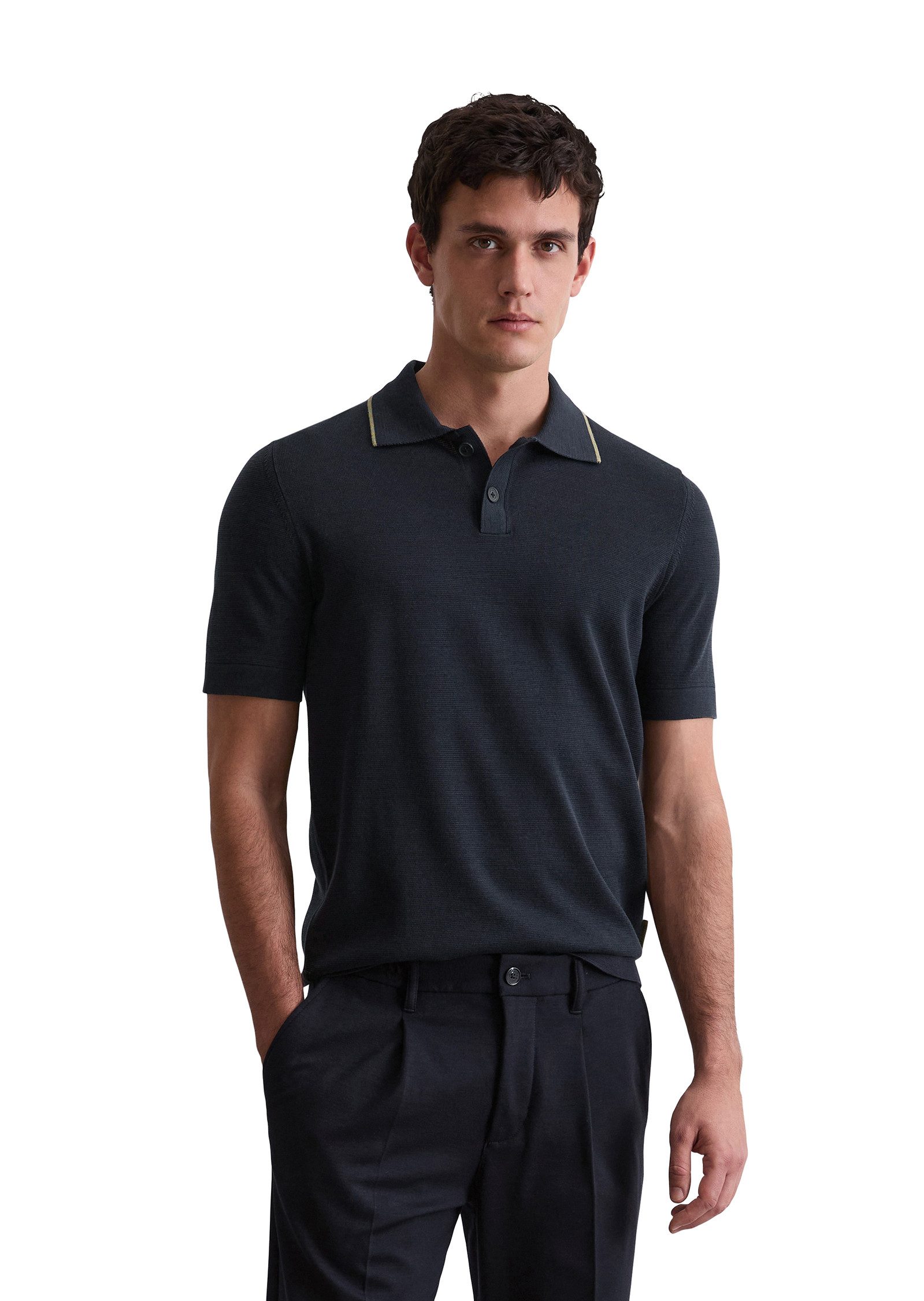 Marc O'Polo Poloshirt DFB Travel Collection aus Strick, aus reiner Bio-Baum günstig online kaufen