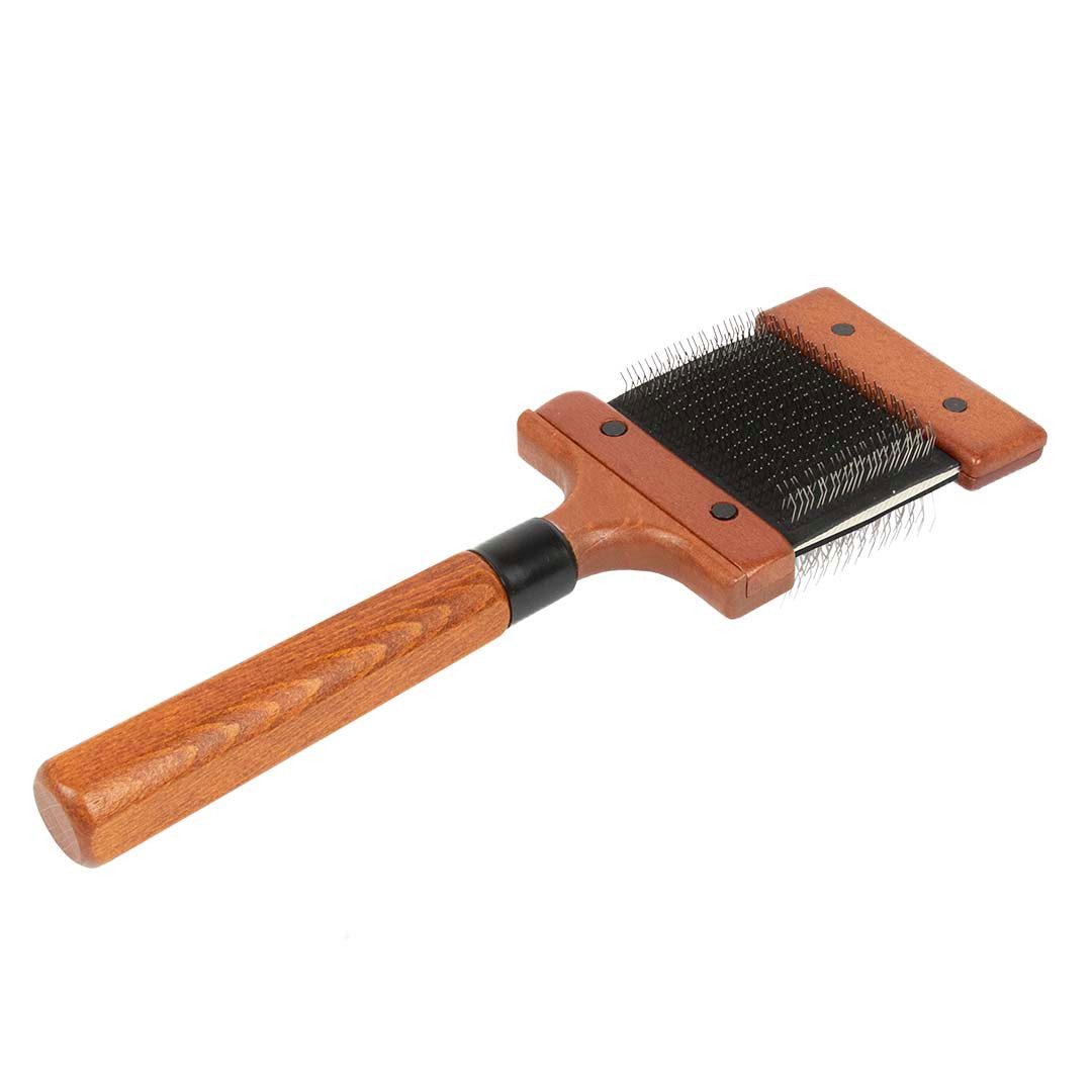 EBI Fellbürste EBI Noir Japandi flexible Duo-Slickerbürste