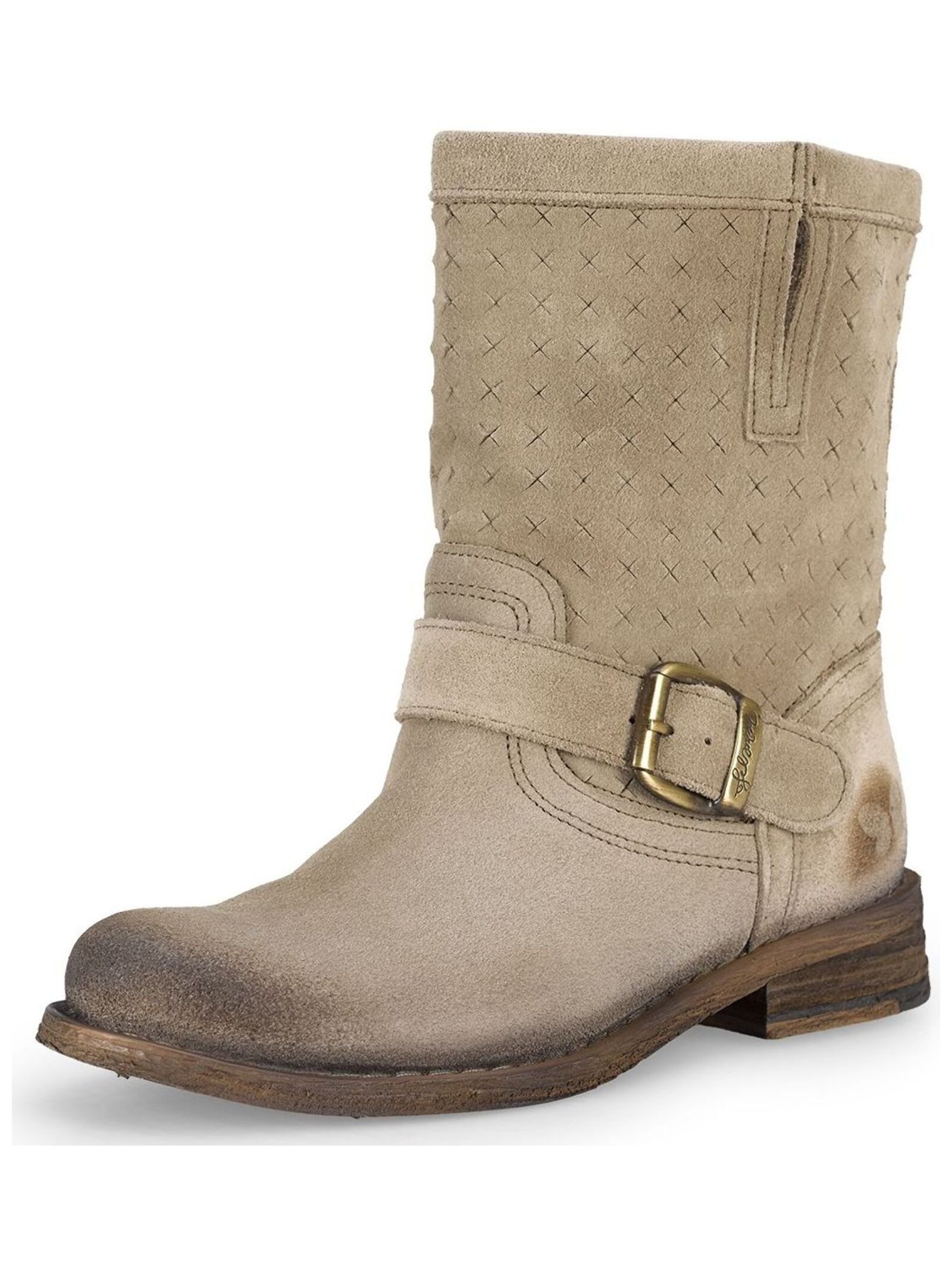 Felmini Stiefelette Veloursleder . Ankleboots