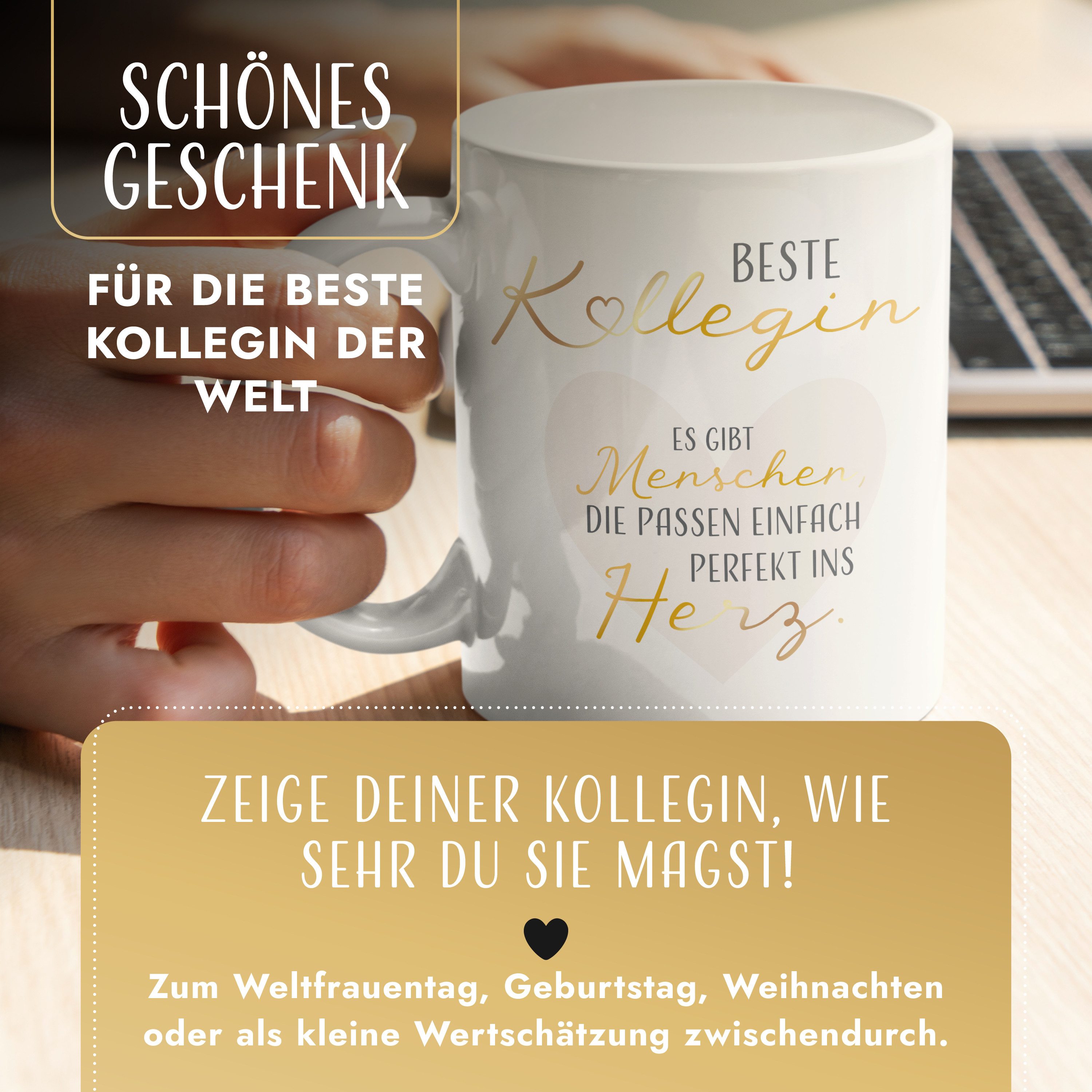 Amari Tasse AMARI ® Kollegin Tasse - Perfektes Geschenk für Arbeitskollegin, Tasse Kollegin 11