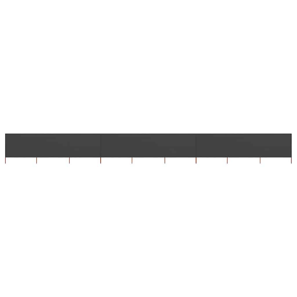 furnicato Seitenmarkise 9-teiliger faltbarer Windschutz 1200x80 cm Anthrazit mit (1-St)