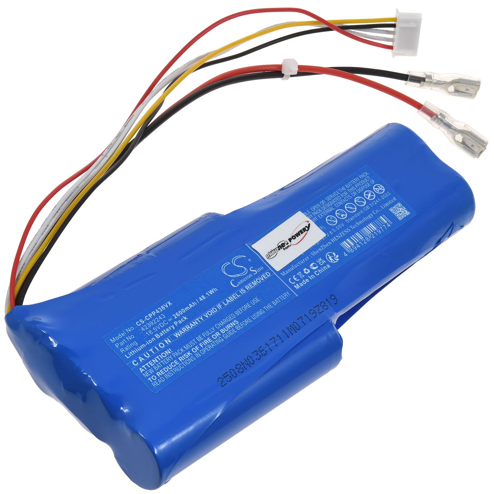 Powery Akku für Concept VP4380 Akku 2600 mAh (18.5 V)