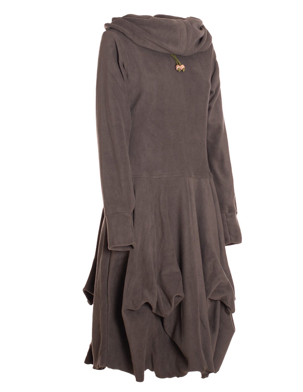 Vishes Ballonkleid Warmes Fleece Kleid mit Daumenlöchern und verstellbarem günstig online kaufen