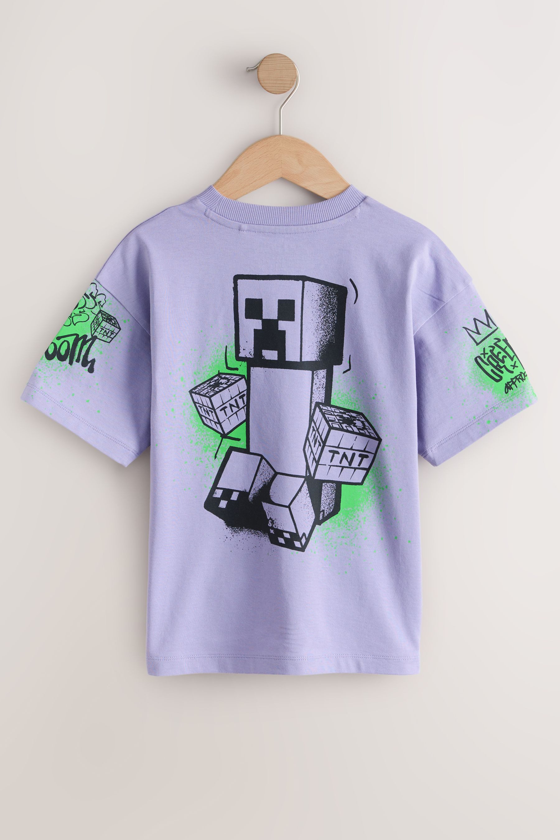 Next T-Shirt T-Shirt von Minecraft mit Pailletten (1-tlg)