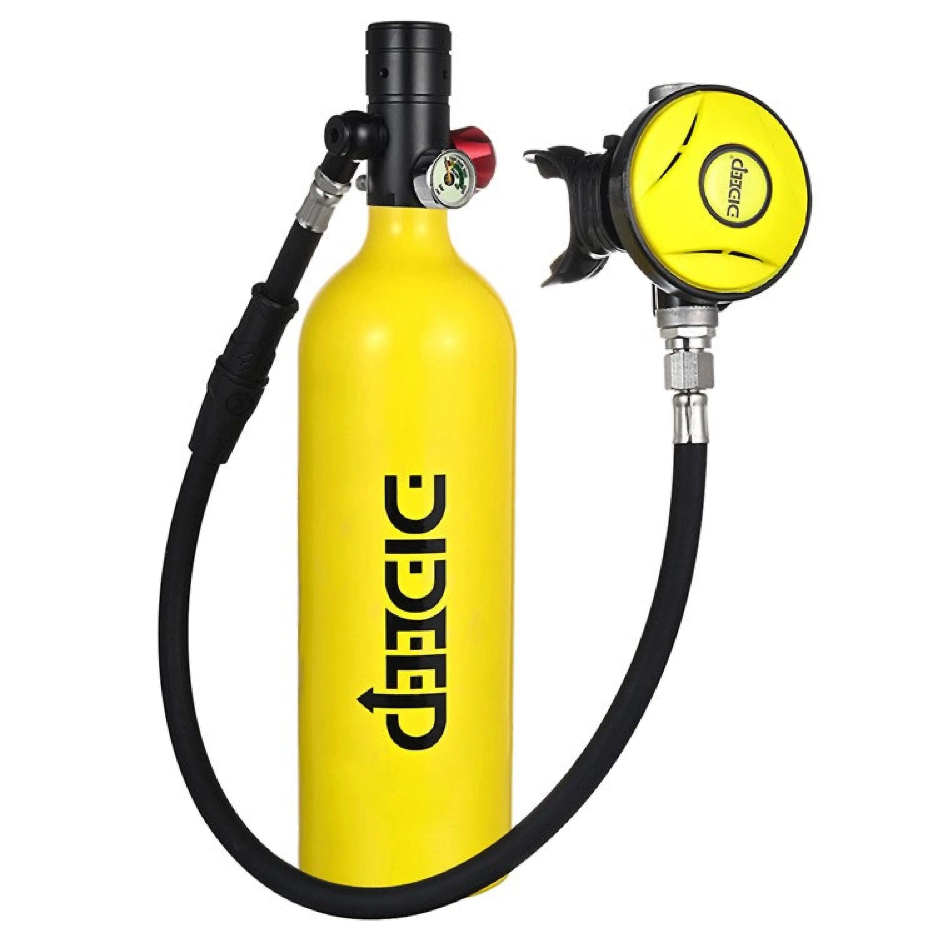 Sport-Knight® Tauchset Mini-Tauchgerät 1L, verschiedene Sets wählbar, mit Maske und Pumpe