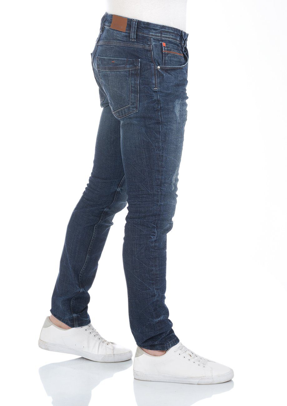 riverso Slim-fit-Jeans Herren Jeanshose RIVCaspar Slim Fit Denim Hose mit Stretch
