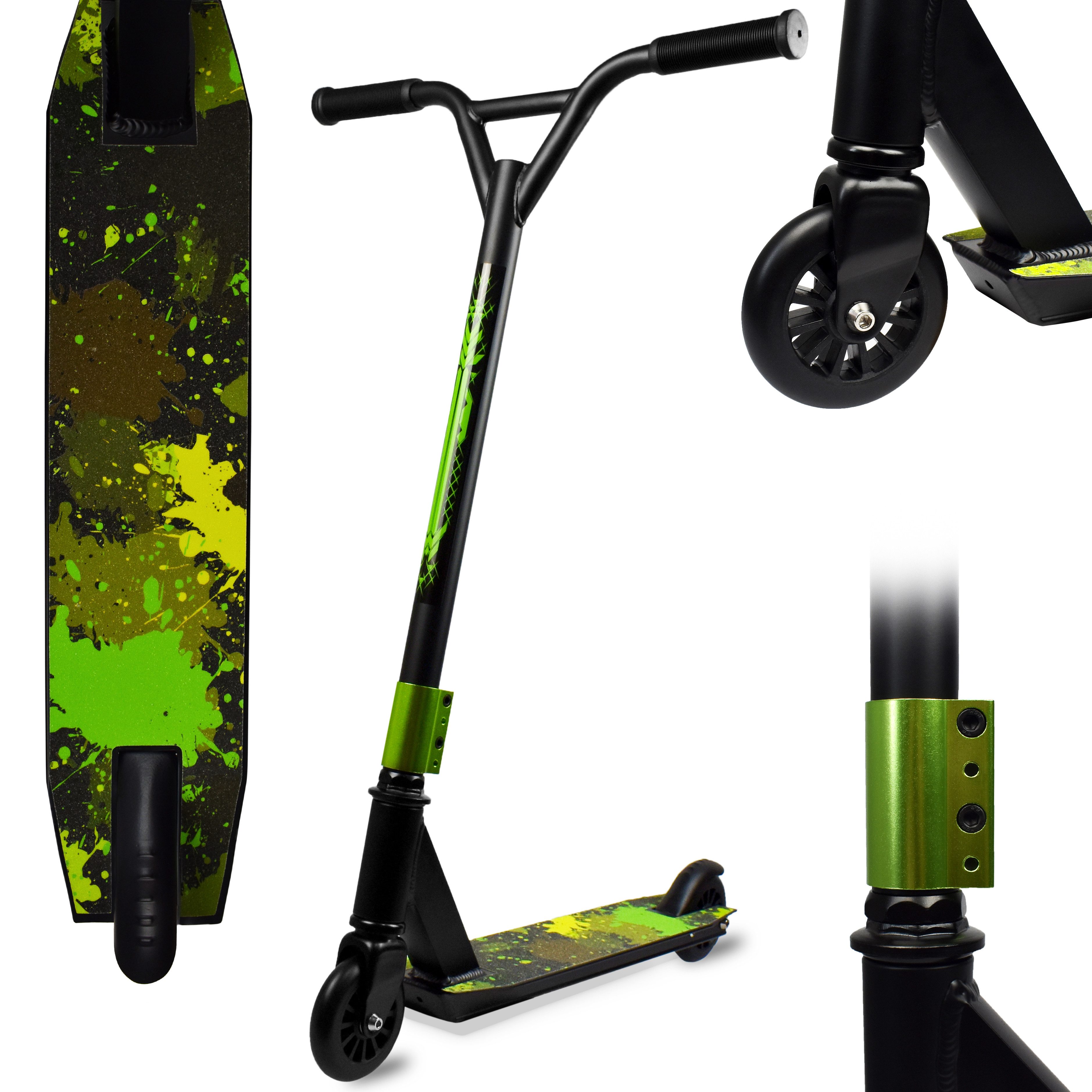 MOVE IT Stuntscooter Tretroller, Kinderroller, Cityroller, Stunt Scooter, Kindergeschenk, Hochwertige Verarbeitung, Trick Roller