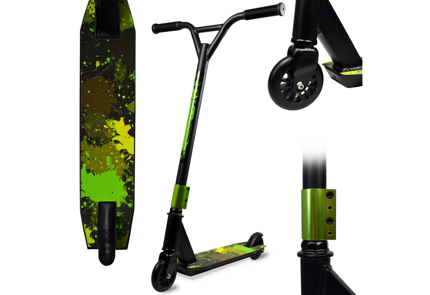 MOVE IT Stuntscooter Tretroller, Kinderroller, Cityroller, Stunt Scooter, Kindergeschenk, Hochwertige Verarbeitung, Trick Roller