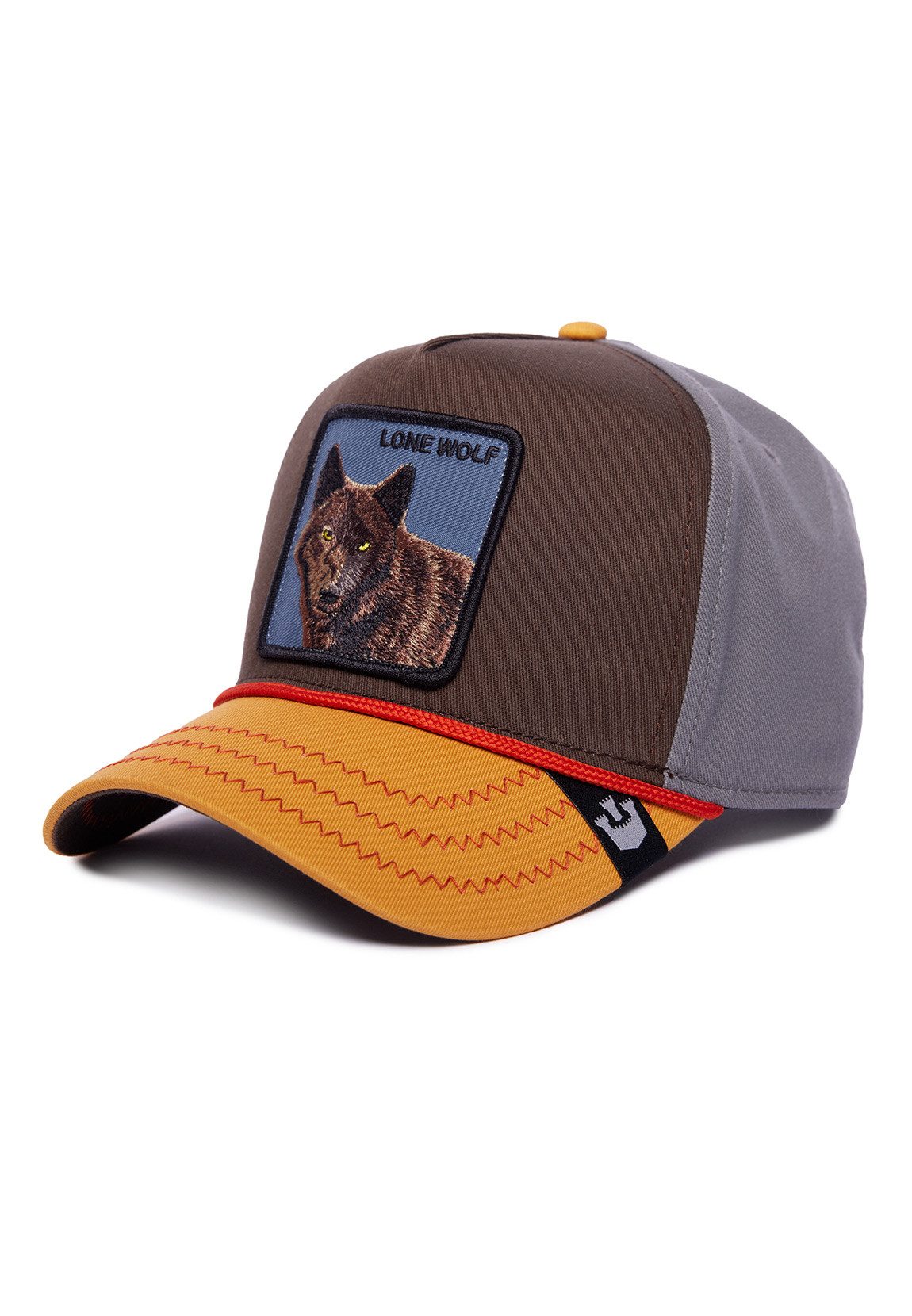 GOORIN Bros. Trucker Cap Goorin Bros. Trucker Cap Lone Wolf 100 Brown Braun