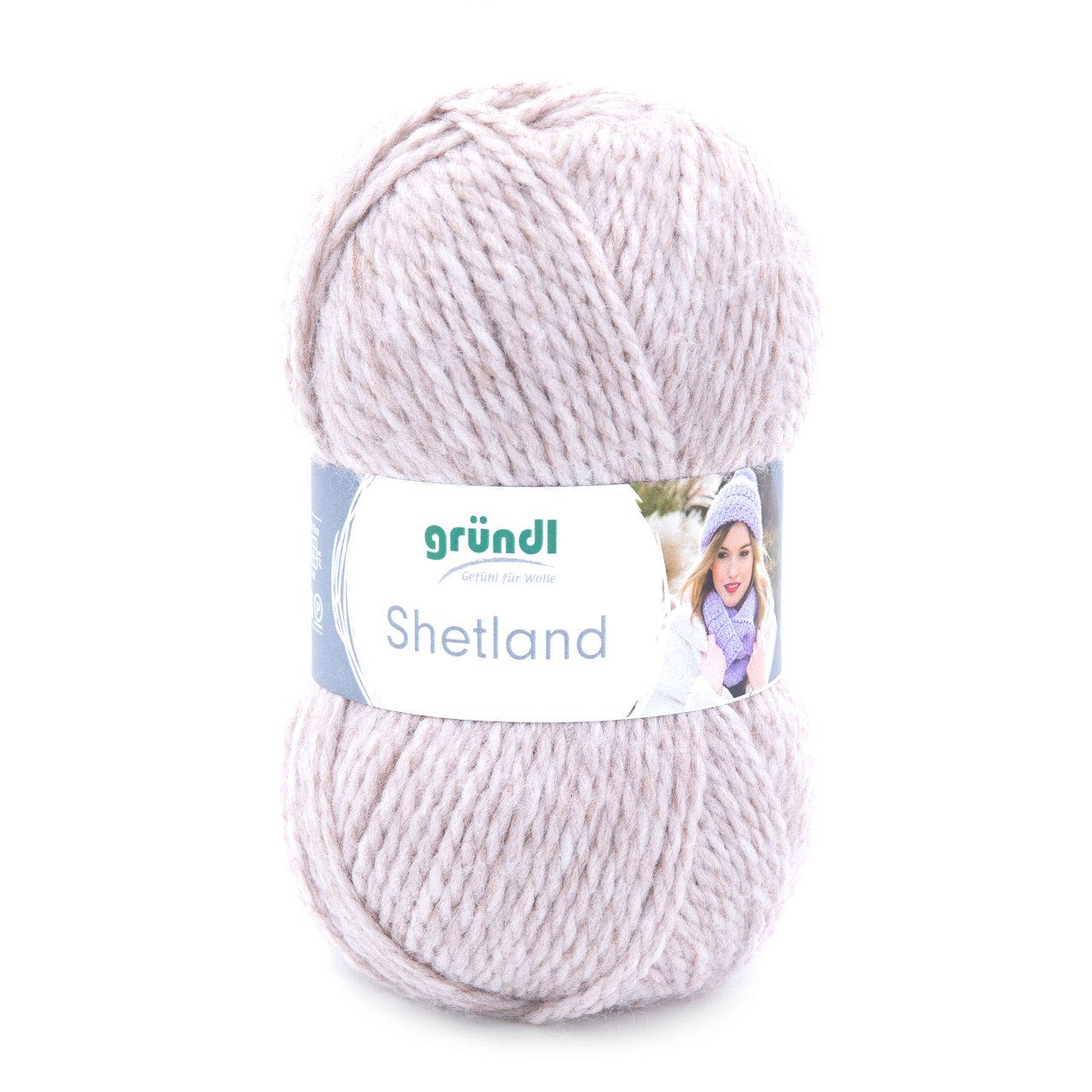 Häkelwolle Gründl Wolle Shetland 100 g mocca melange