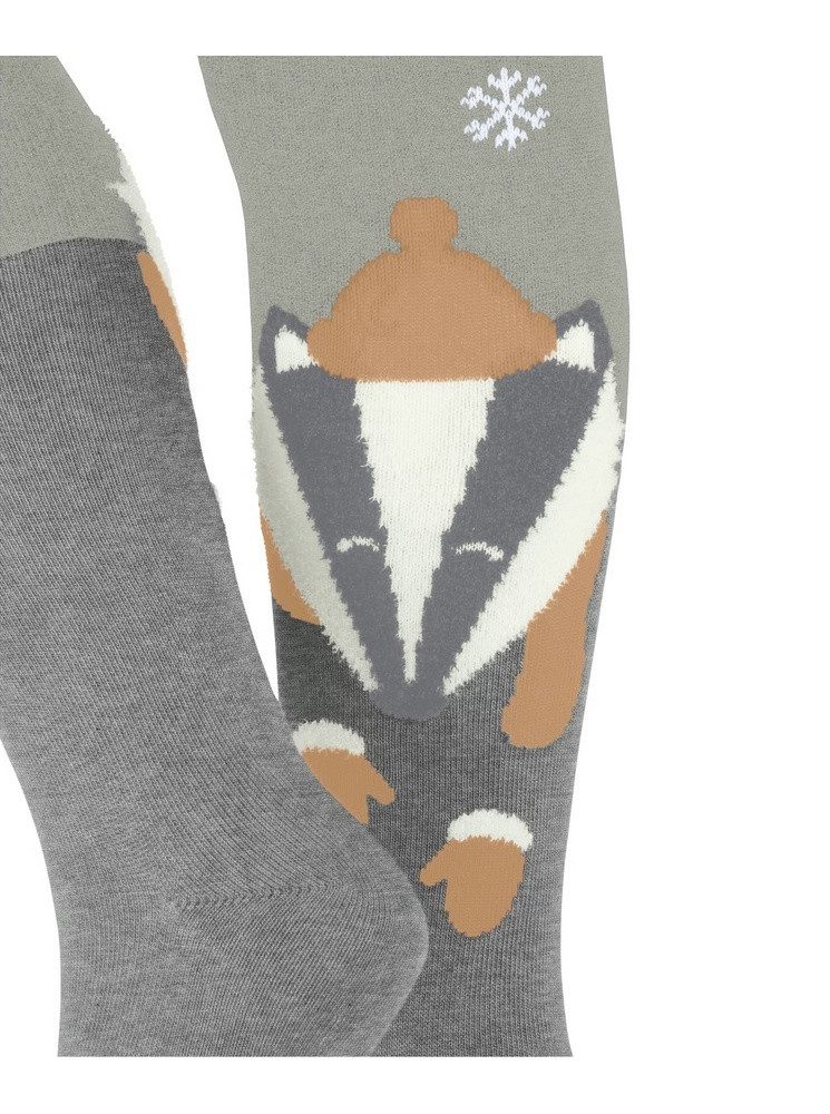 FALKE Strumpfhose Winter Badger (nachhaltige Baumwolle, schneeflocken-Musterung)