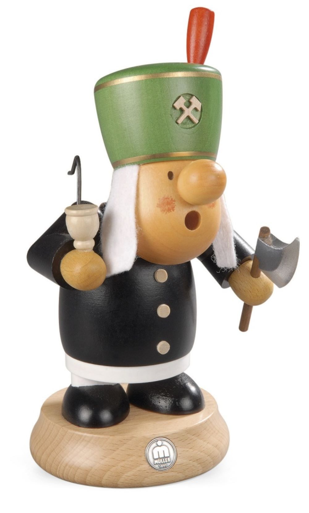 Müller Kleinkunst GmbH Seiffen Räuchermännchen Müllerchen Bergmann, die Räuchermännchen mit der Knollennase, in Geschenkbox
