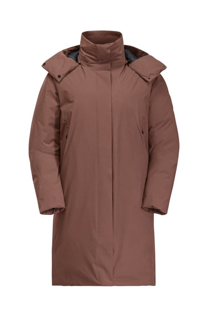 Jack Wolfskin Daunenmantel Luisenplatz Coat (wasserdicht, winddicht) rotbraun Damen