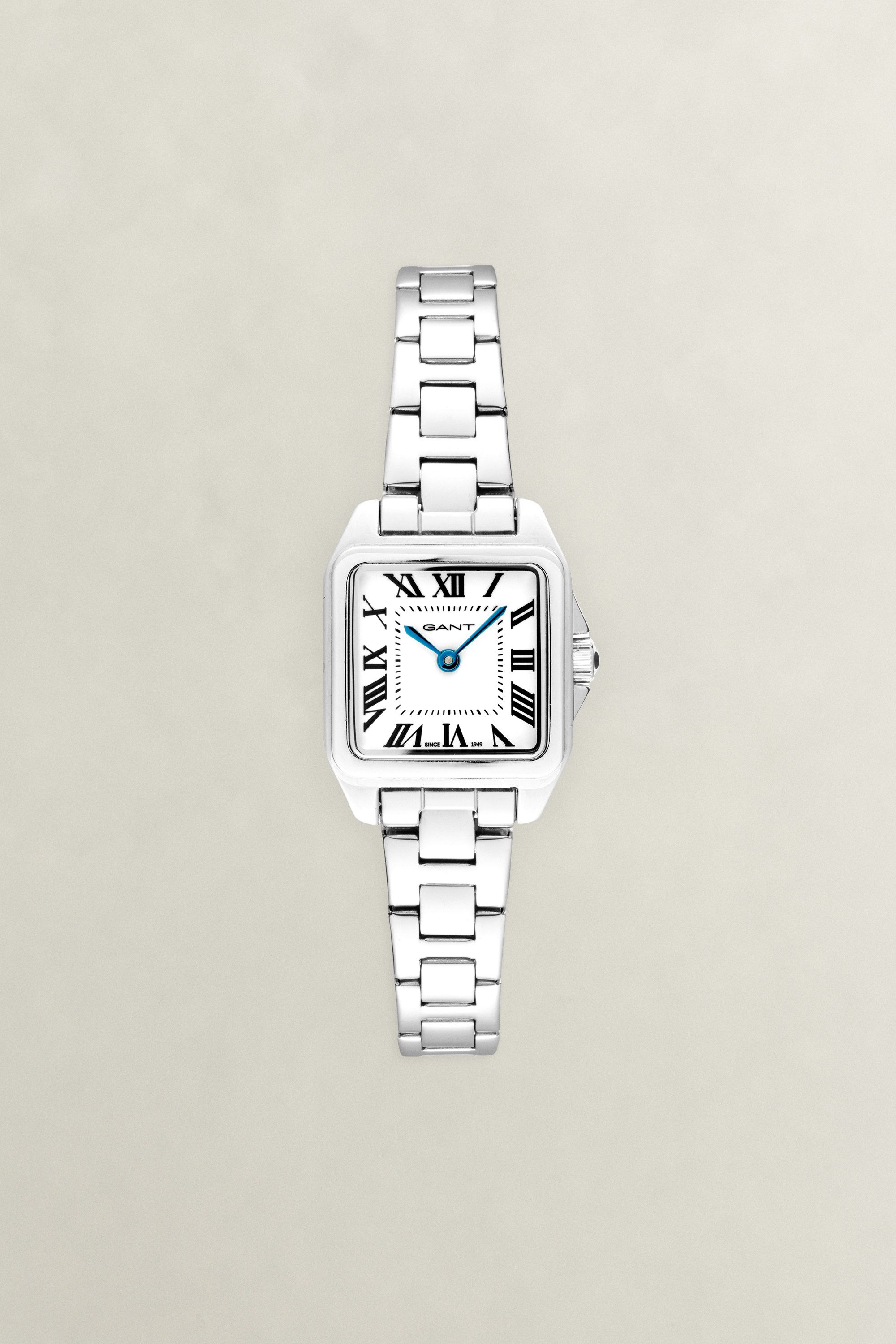Gant Quarzuhr Seneca G193001, Armbanduhr, Damenuhr, Edelstahlarmband, analog