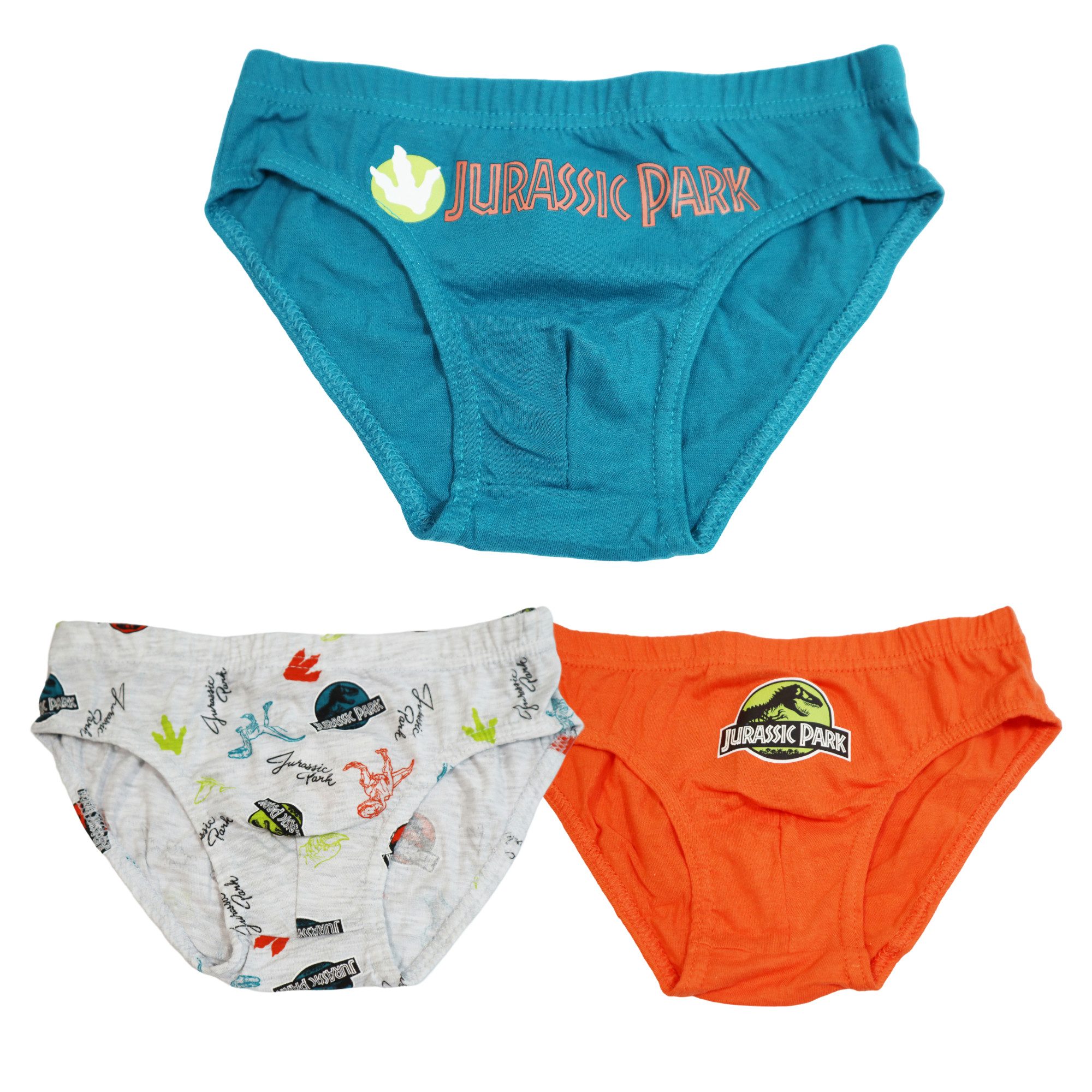 Jurassic World Slip Jurassic Worls Dino 3er Pack Slips Kinder Jungen Unterwäsche (3-St) Gr. 104 bis 134