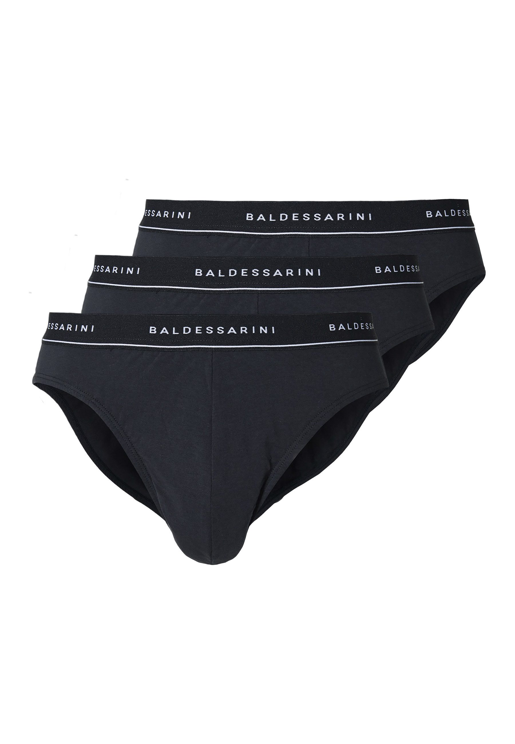 BALDESSARINI Minislip Mini Slip 3er Pack (Set, 3-St., 3 Tlg) mit Logo-Bund