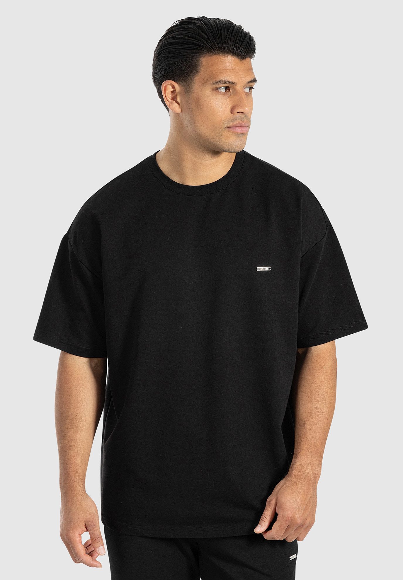 Smilodox T-Shirt Thiago, locker geschnittenes Kurzarm Shirt, Oversize Obert günstig online kaufen