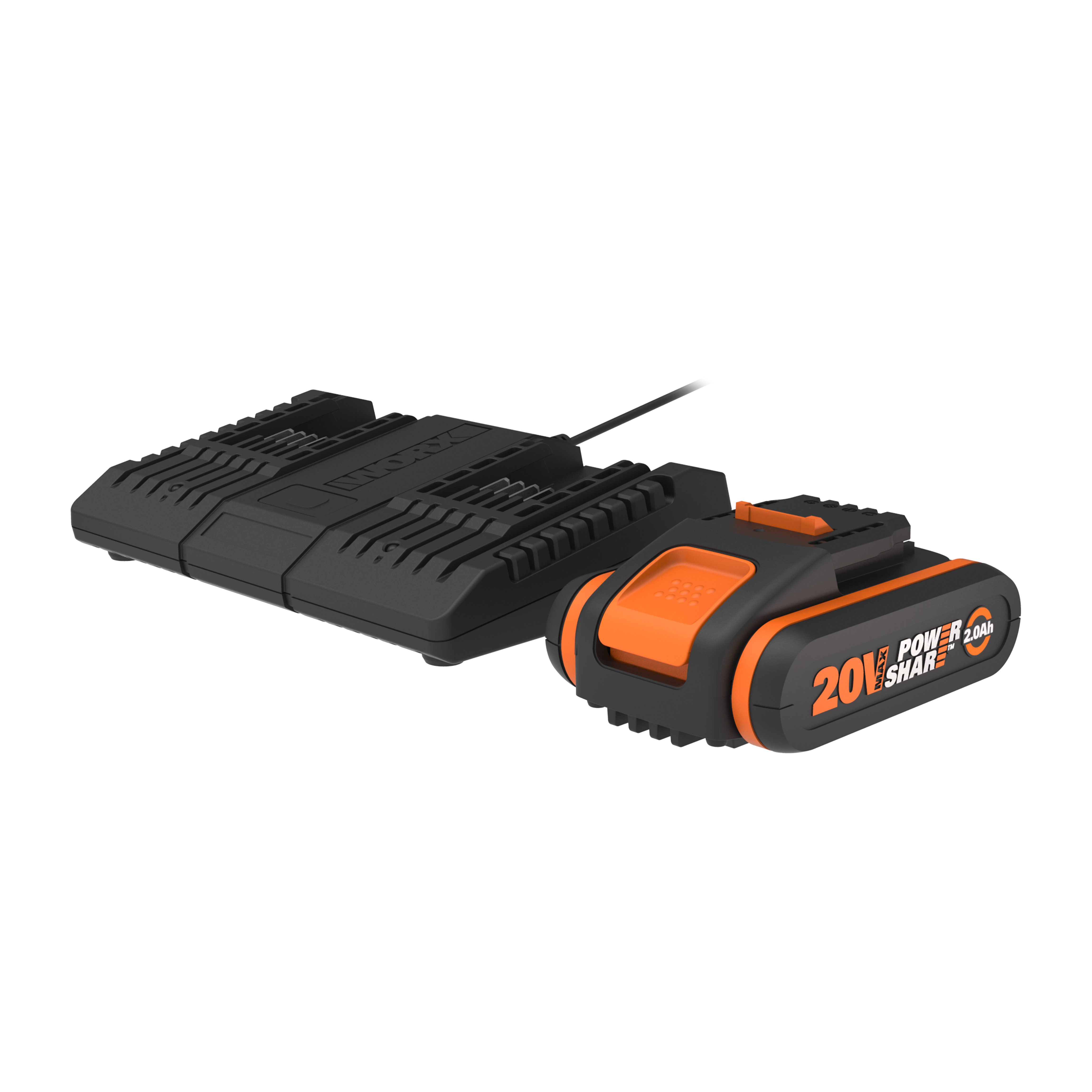 Worx WORX Dual Ladegerät Set PowerShare WA3610 20V Werkzeug-Akku-Ladetechnik