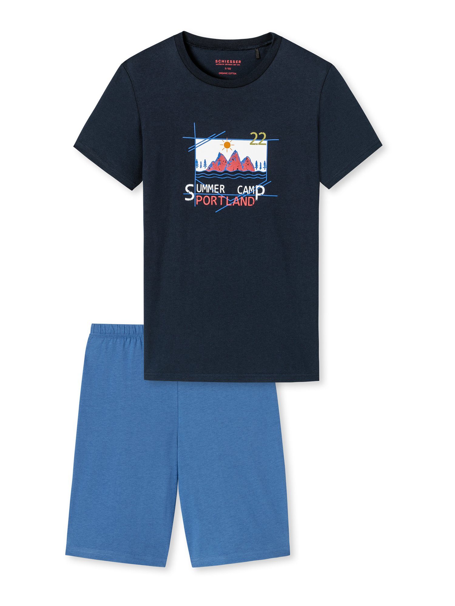 Schiesser Schlafanzug Original Classics dark blue | Pyjamas