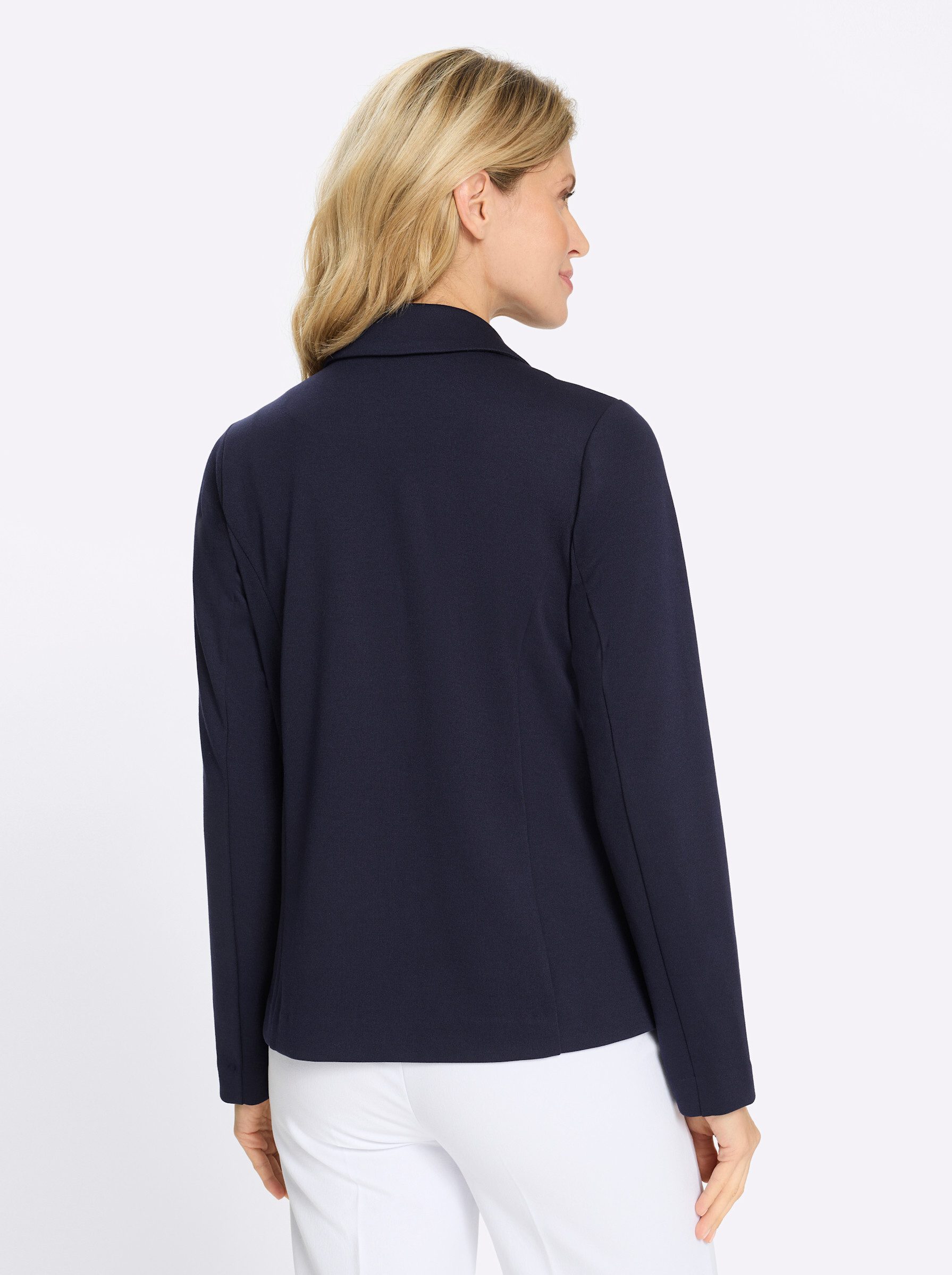 Sieh an! Blusenblazer Jersey-Blazer Langarm günstig online kaufen