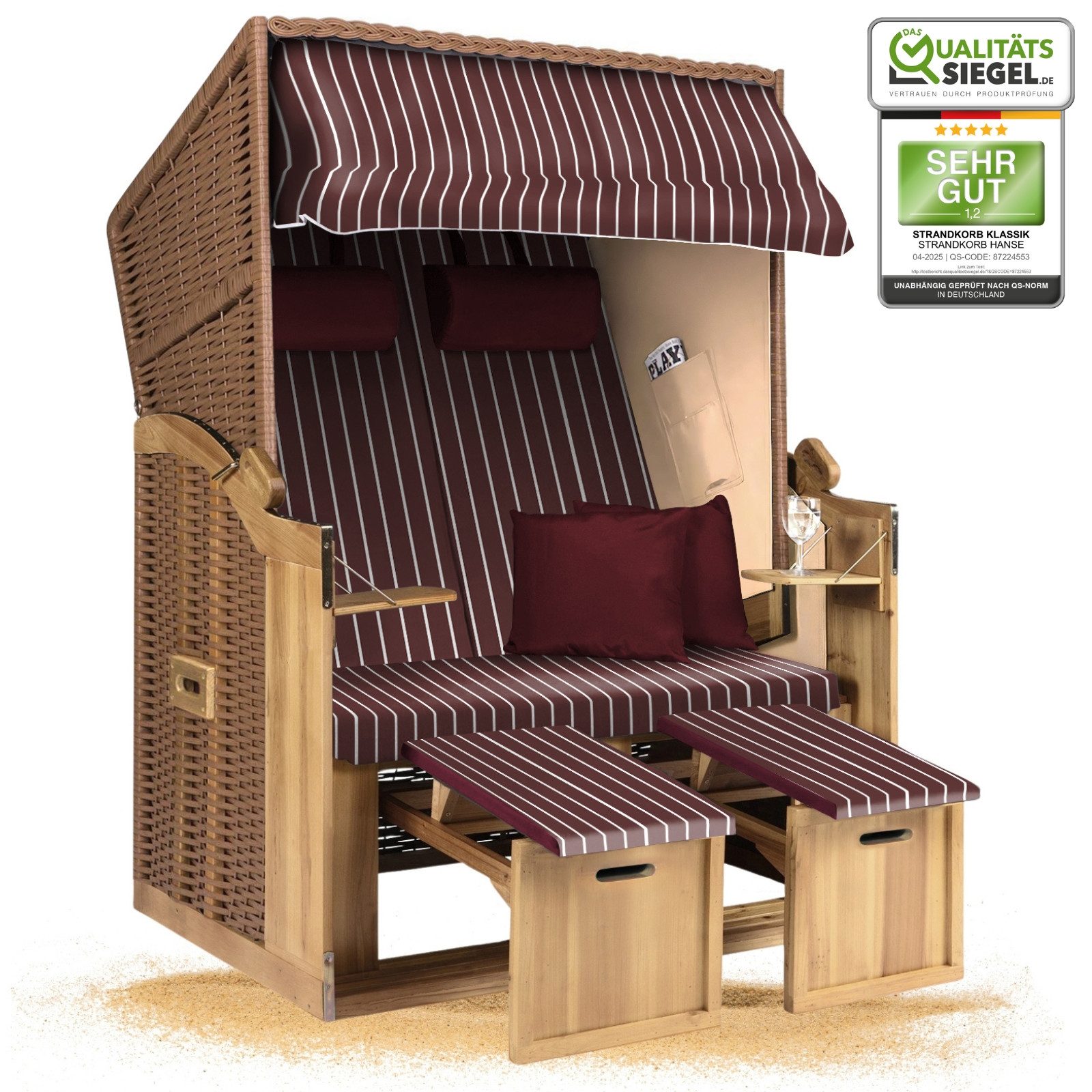 Strandkorb Hanse Strandkorb Strandkorb 2-Sitzer Ostsee günstig online kaufen