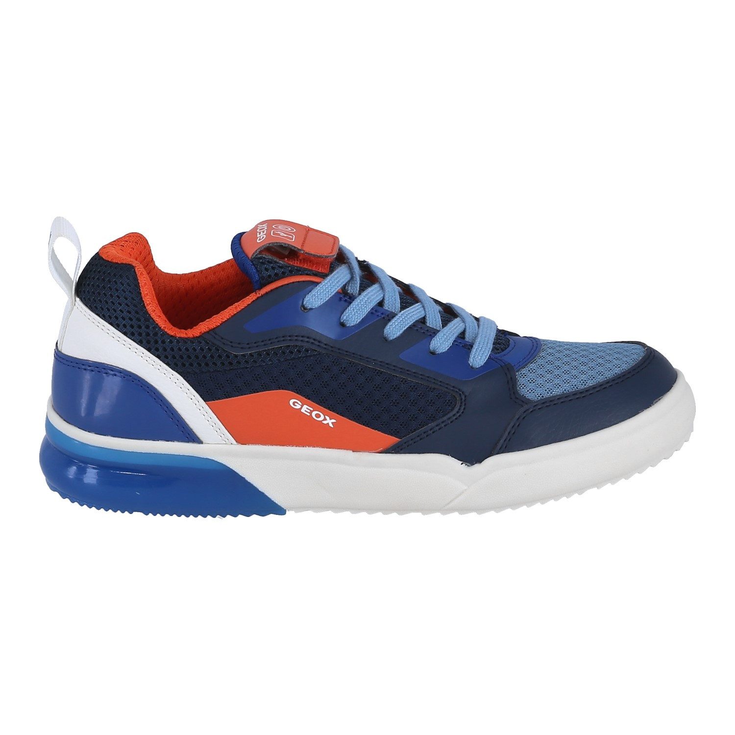 Geox Grayjay blau/orange/weiss Kinder Sneaker