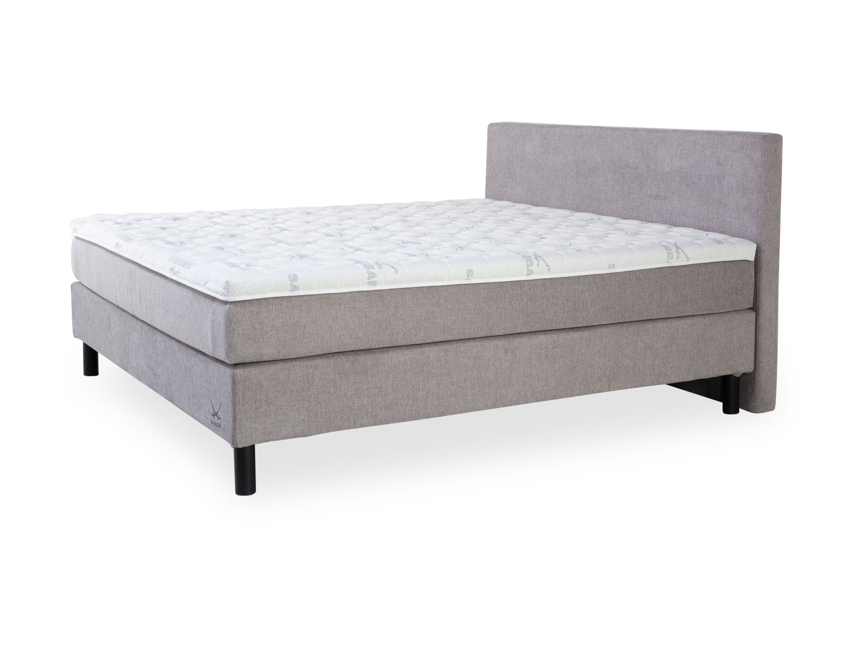 SANSIBAR Living Boxspringbett Boxspringbett SANSIBAR BILLUND LF 180x200 cm grau Box-Spring-Bett