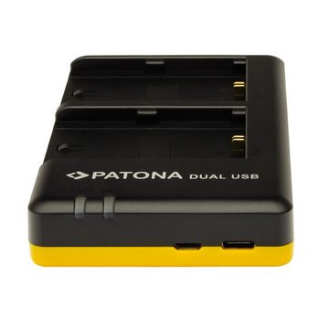 Patona Dual Schnell-Ladegerät für Canon LP-EL Kamera-Ladegerät (700,00 mA, 1-tlg., Speedlite EL-1 EL-5 inkl. USB-C Kabel)