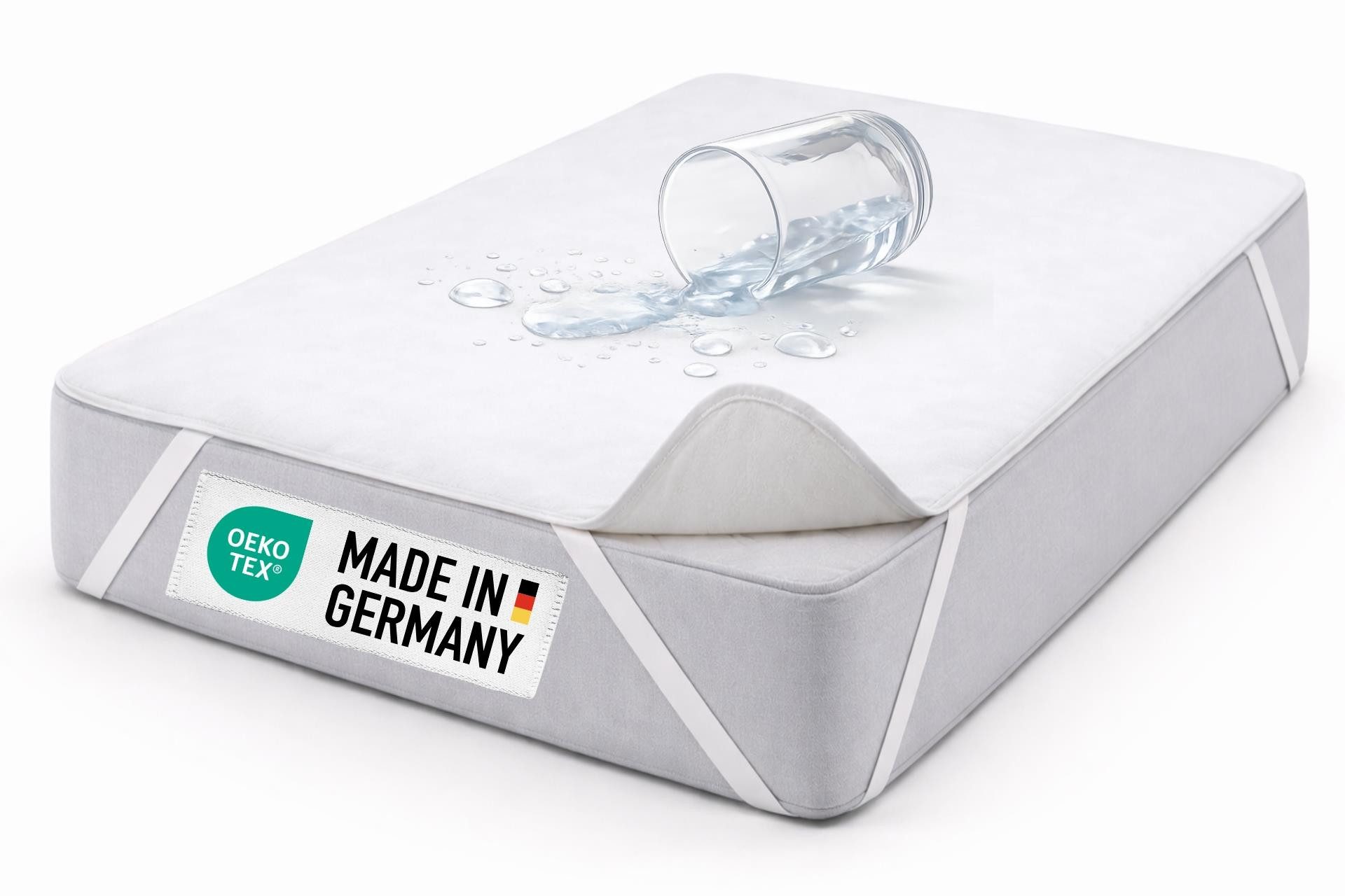 Inkontinenzauflage Matratzenschoner wasserdicht Molton Matratzenschutzbezug Inkontinenz Carpe Sonno, OEKO-TEX Kinder Baby Matratzenschutz kochfest - 70 x 140 cm