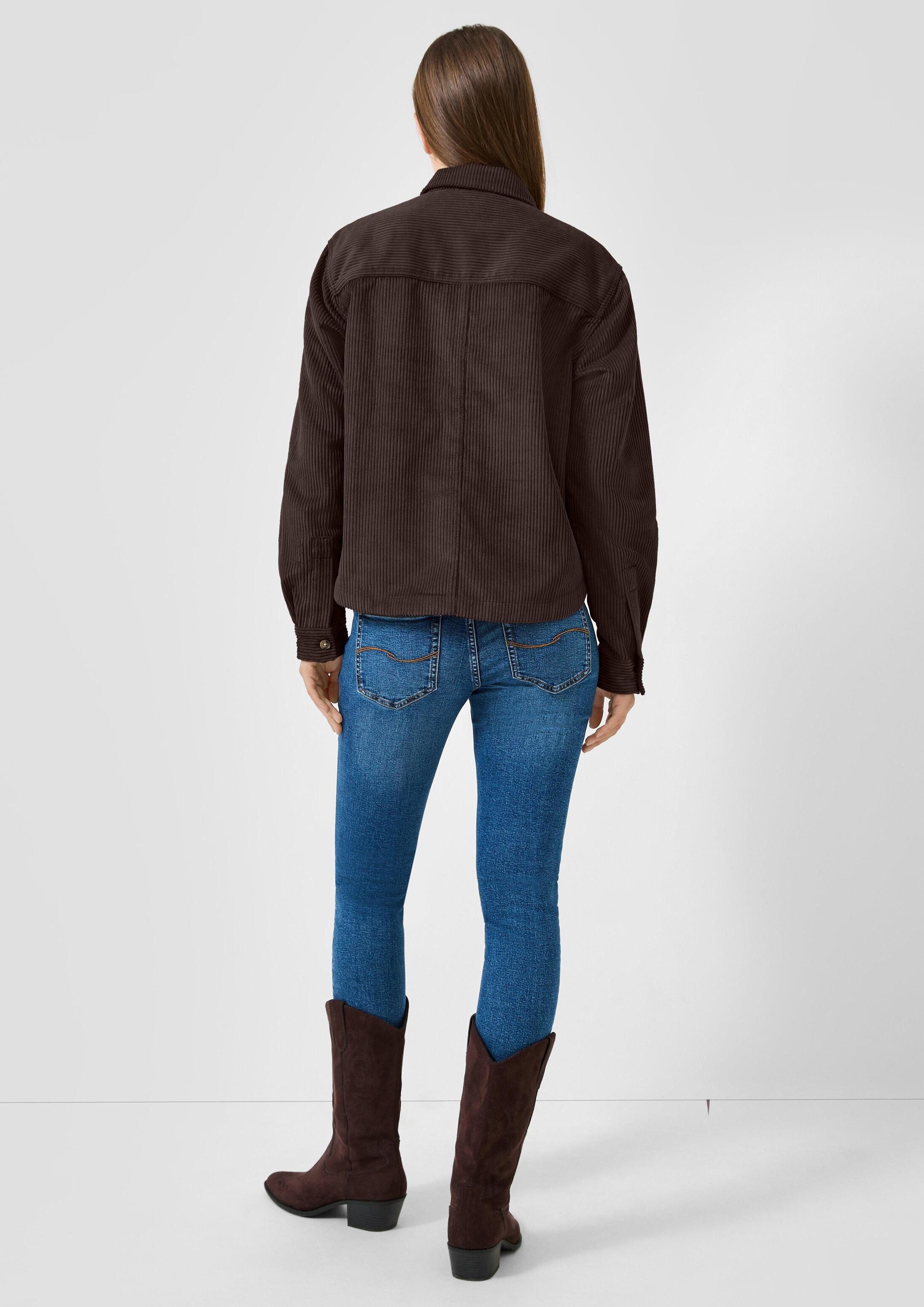 QS Hemdjacke Bluse Overshirt aus Cord – Bild 3 von 5