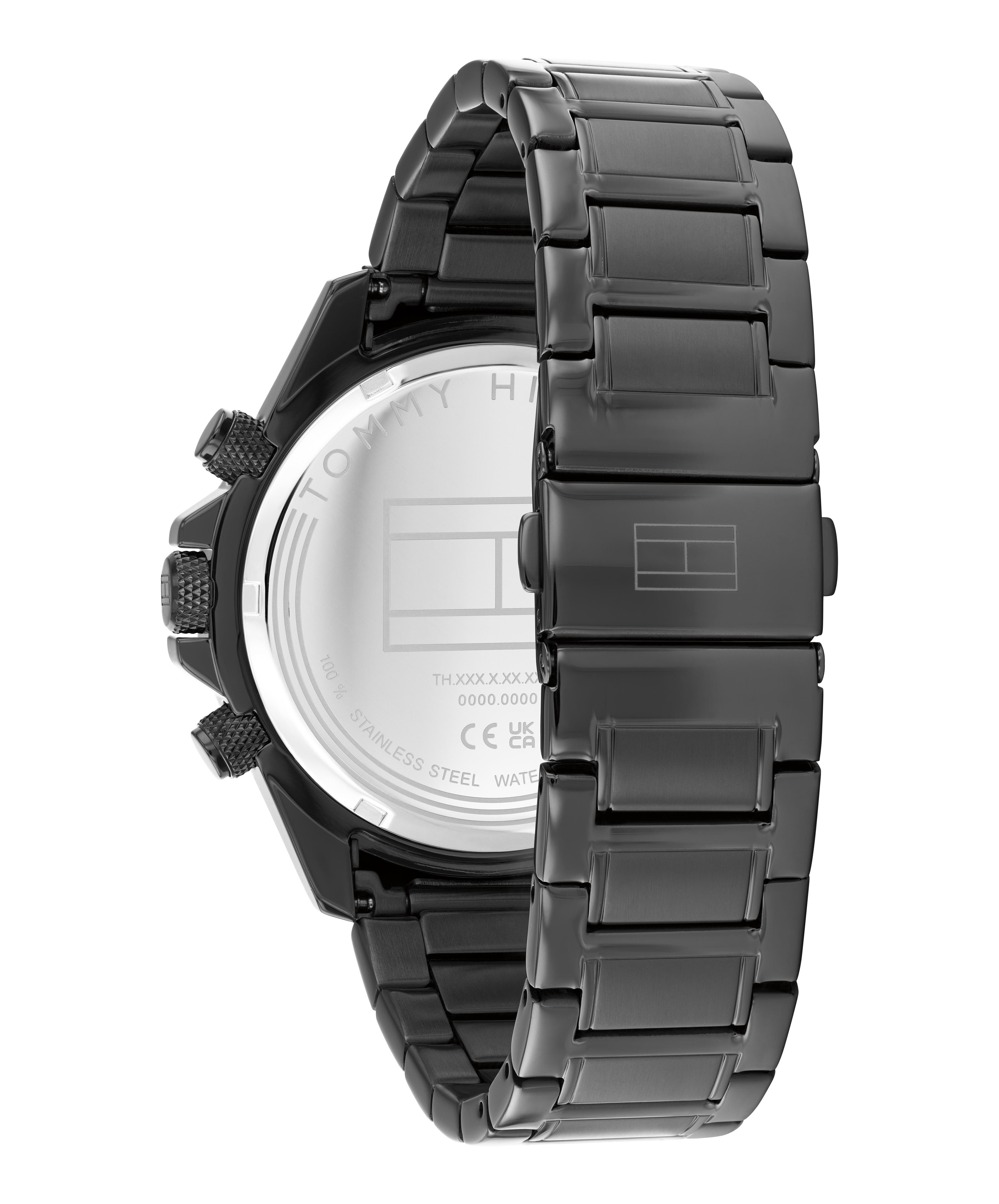 Tommy Hilfiger Multifunktionsuhr CLARK 1792212, Quarzuhr, Armbanduhr, Herrenuhr, Edelstahlarmband, analog